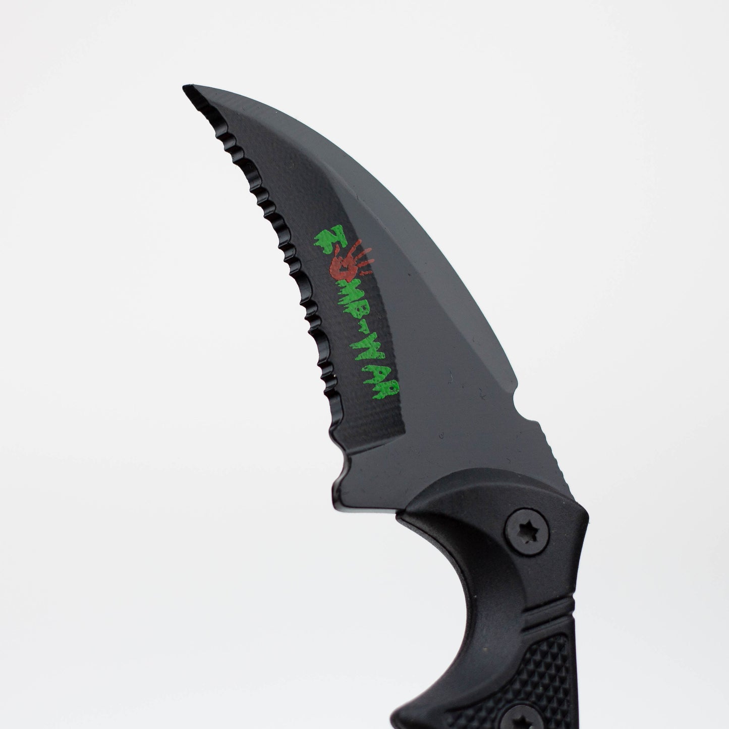 5.75" Zomb-War Black Boot Skinner  Knife with Sheath [8172]_3