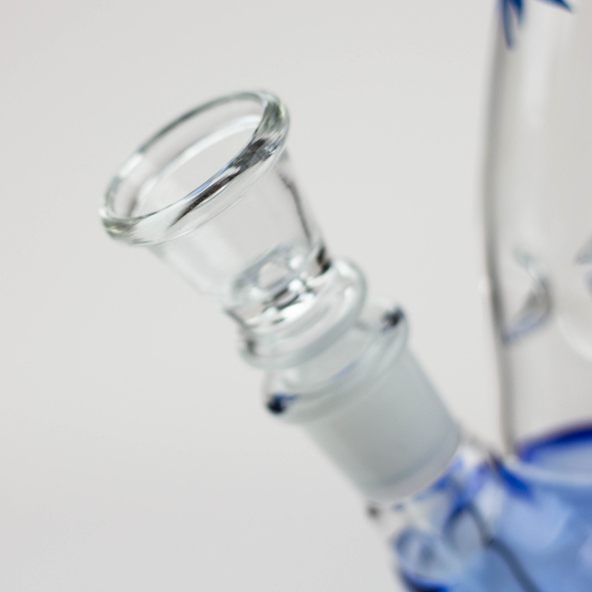 7" color  double ball glass water bong_7