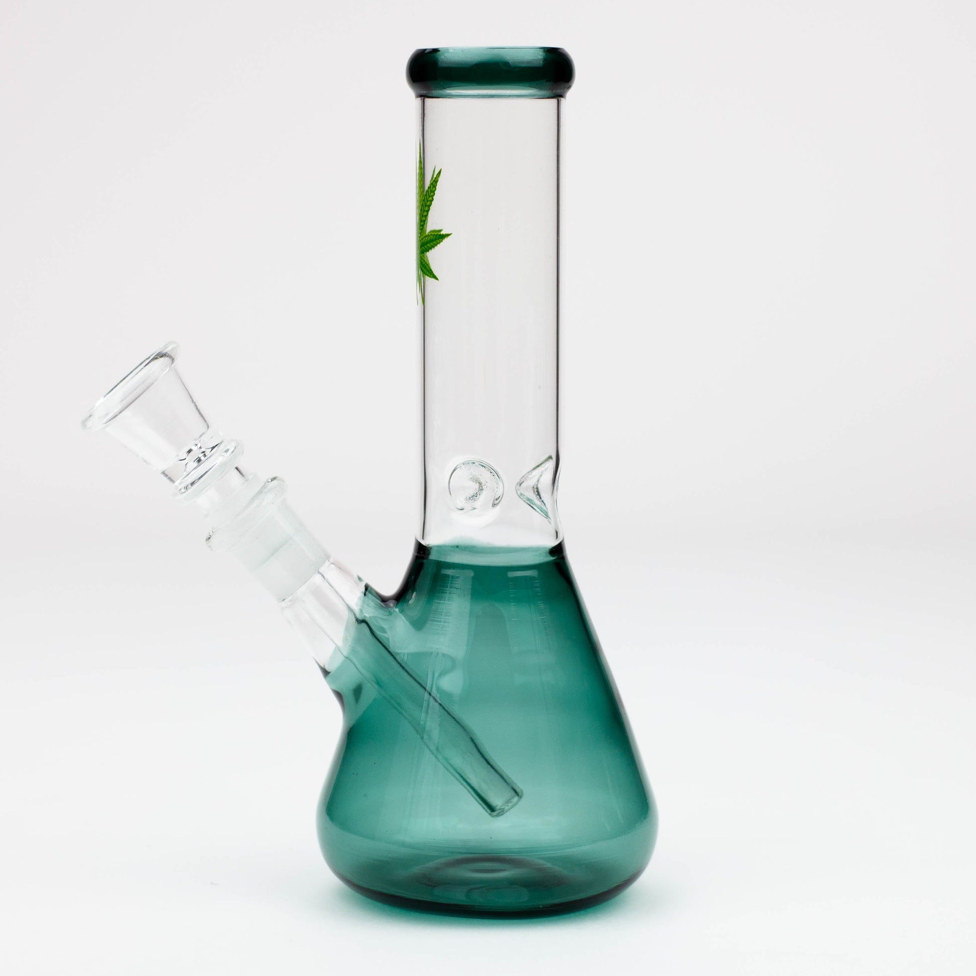 7" color glass water beaker bong_6