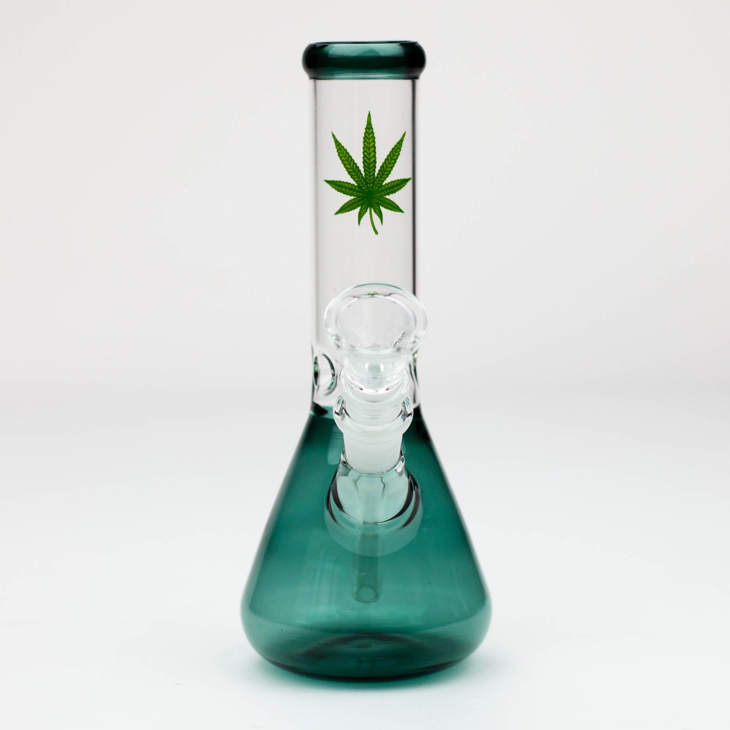 7" color glass water beaker bong_7