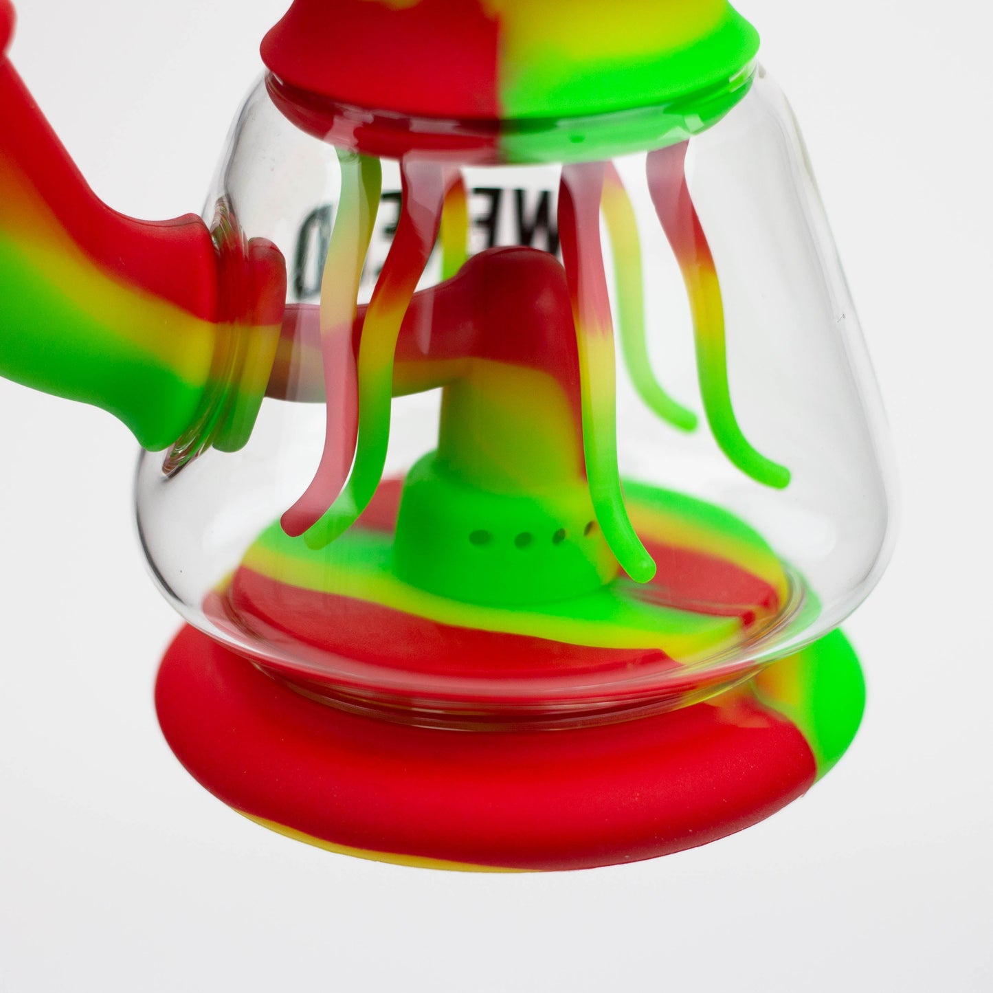 WENEED®- 7" Silicone Monster Double Filter bong_10