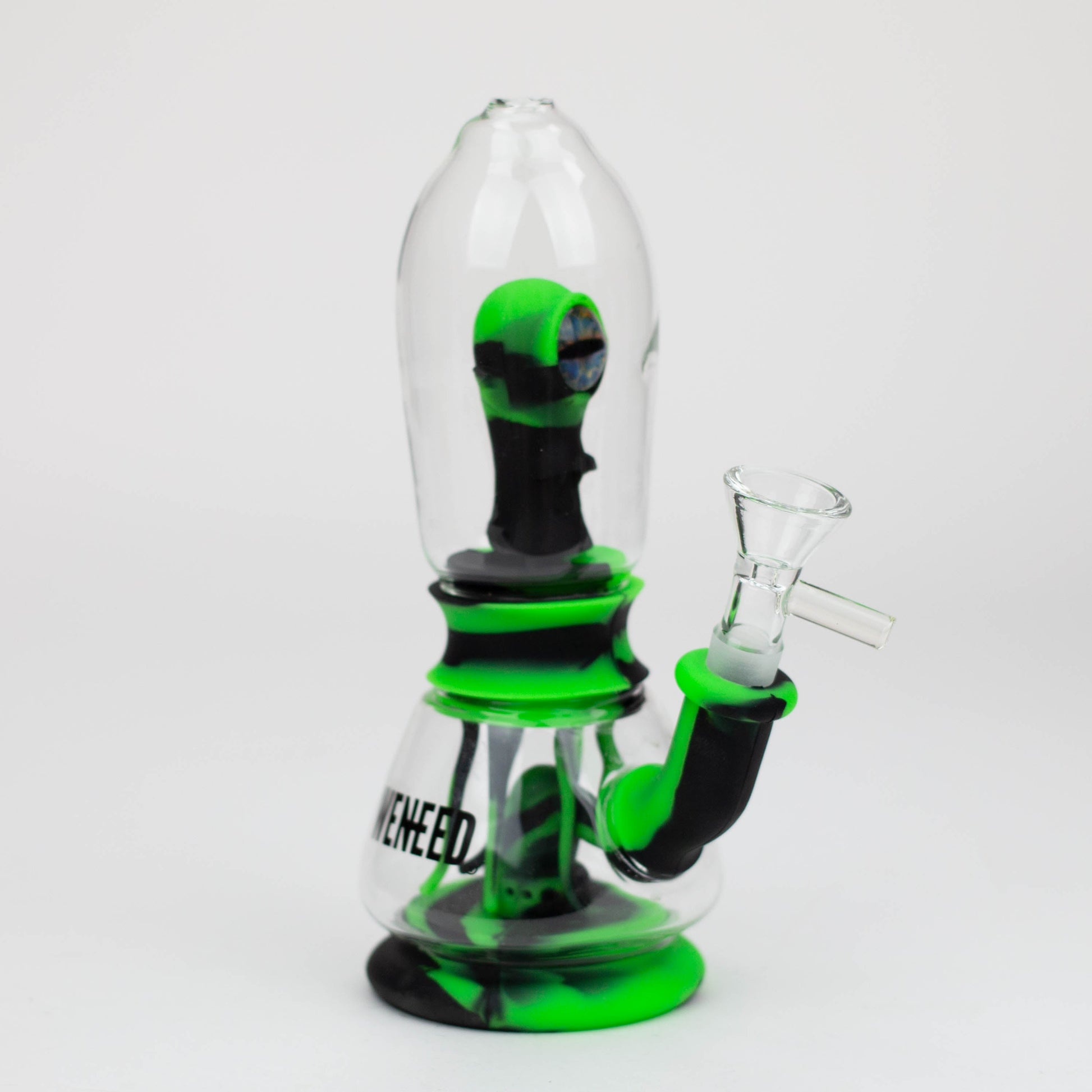 WENEED®- 7" Silicone Monster Double Filter bong_6