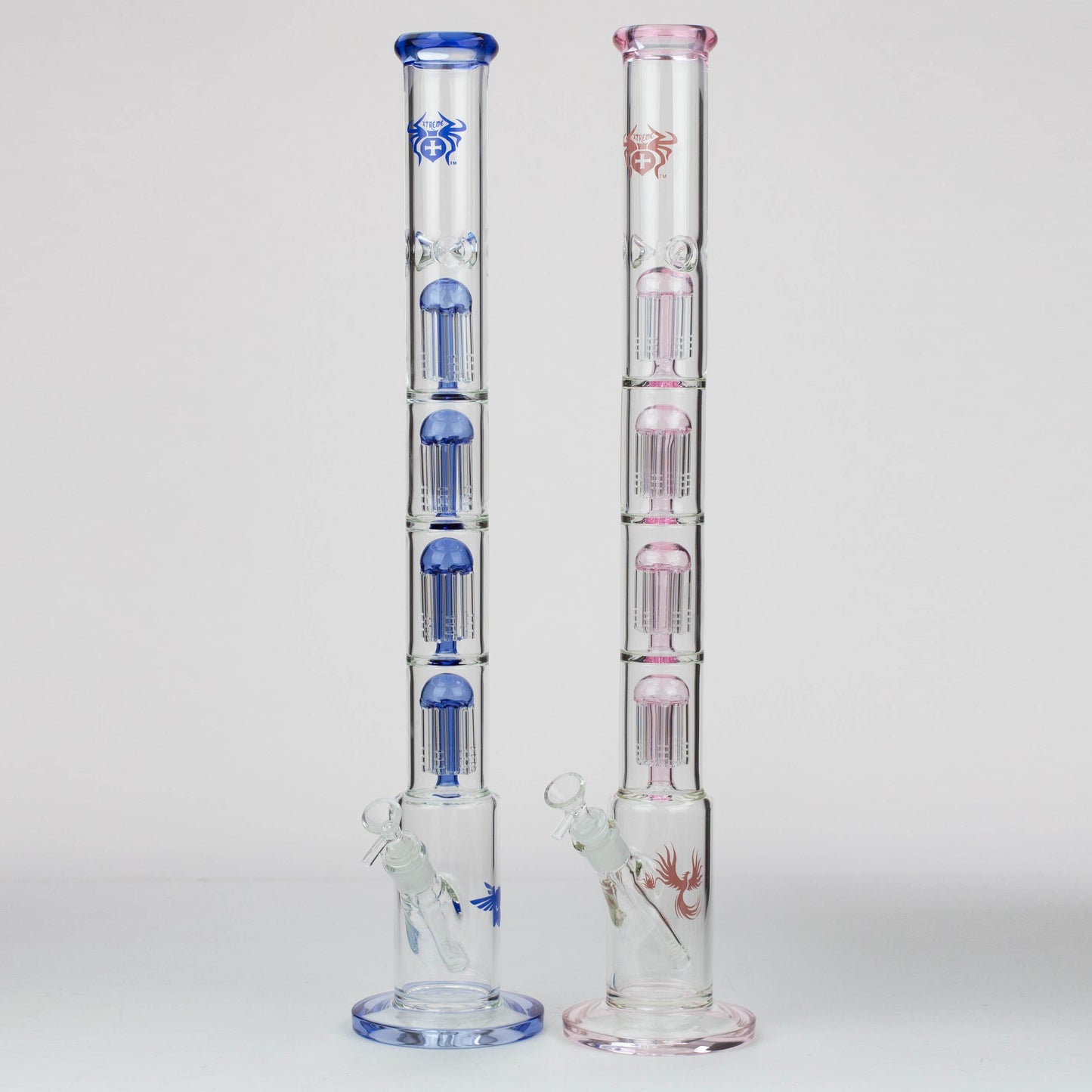 26" Xtreme Quad-percolator 7 mm glass Bong [XTR411]_0