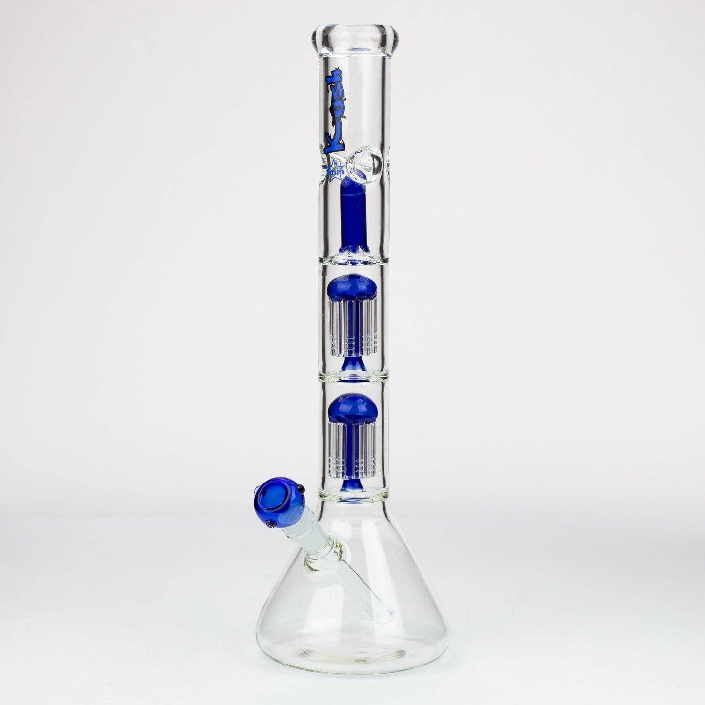 18" KUSH Dual tree percolator / splash guard / 7 mm / glass bong [AK114]_5