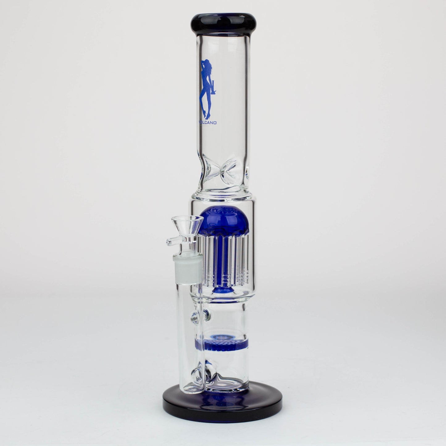 15" Volcano tree arm percolator and honeycomb diffuser glass bong [AK075]_5