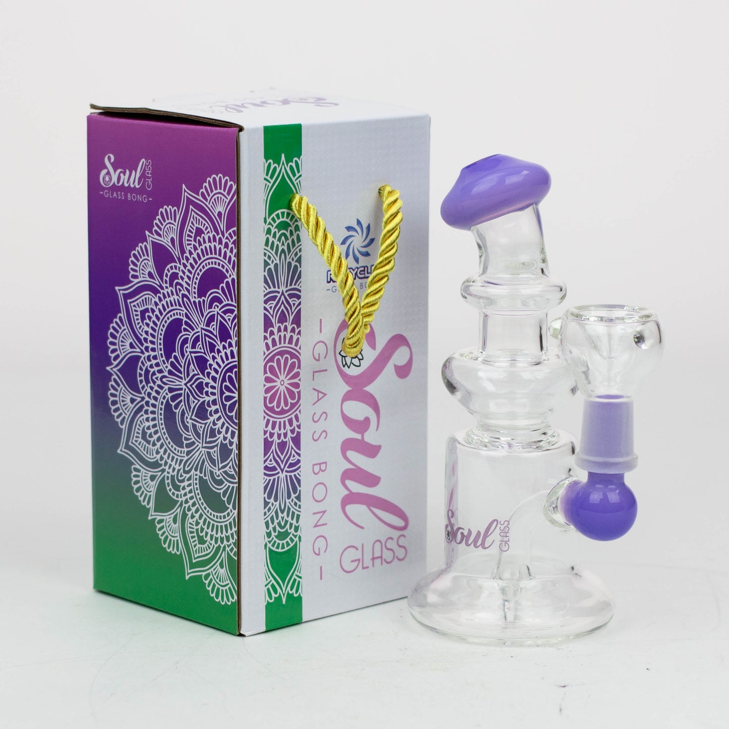 6" SOUL Glass mini bong [S2074]_4