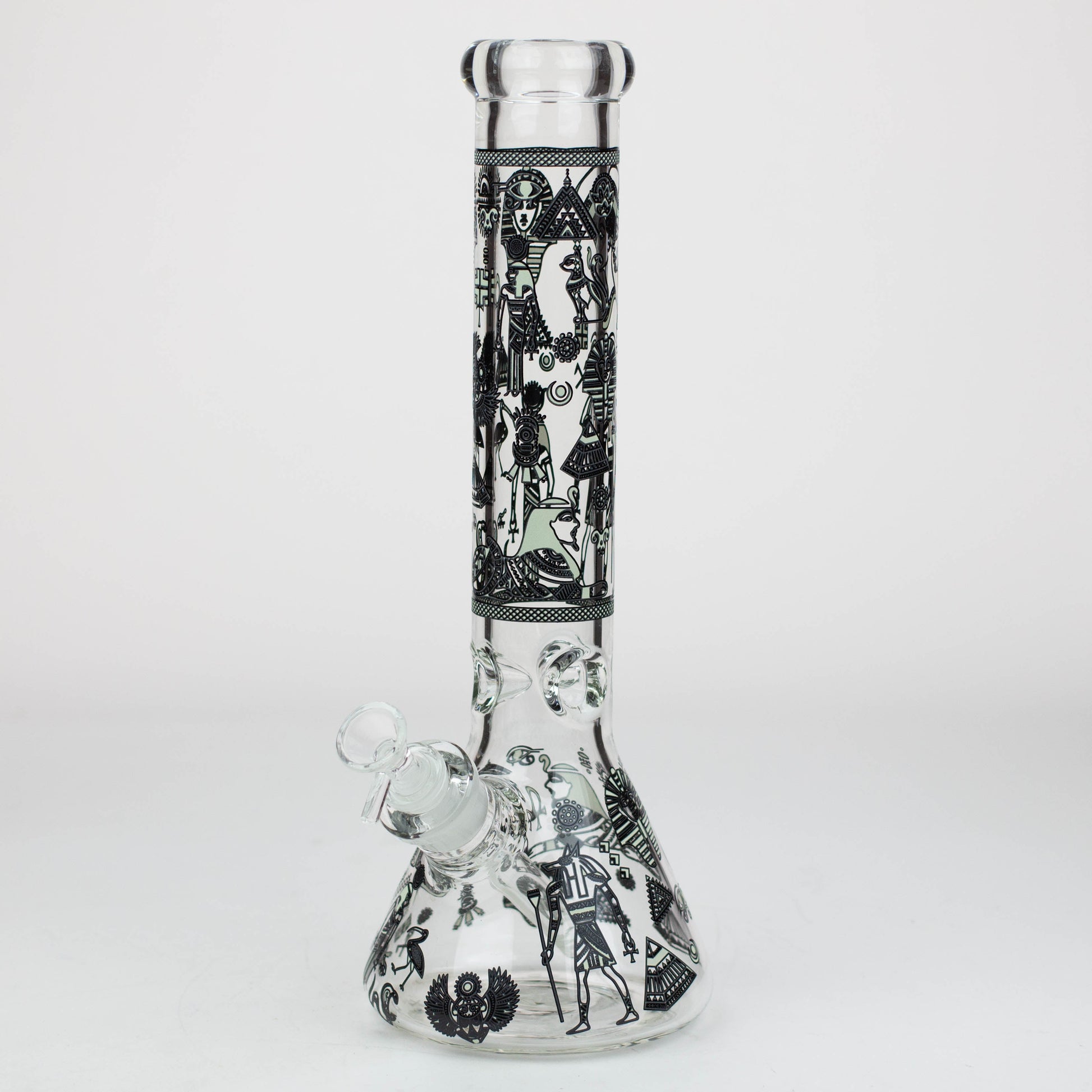 14" Glow in the dark 7 mm glass water bong [YG]_10