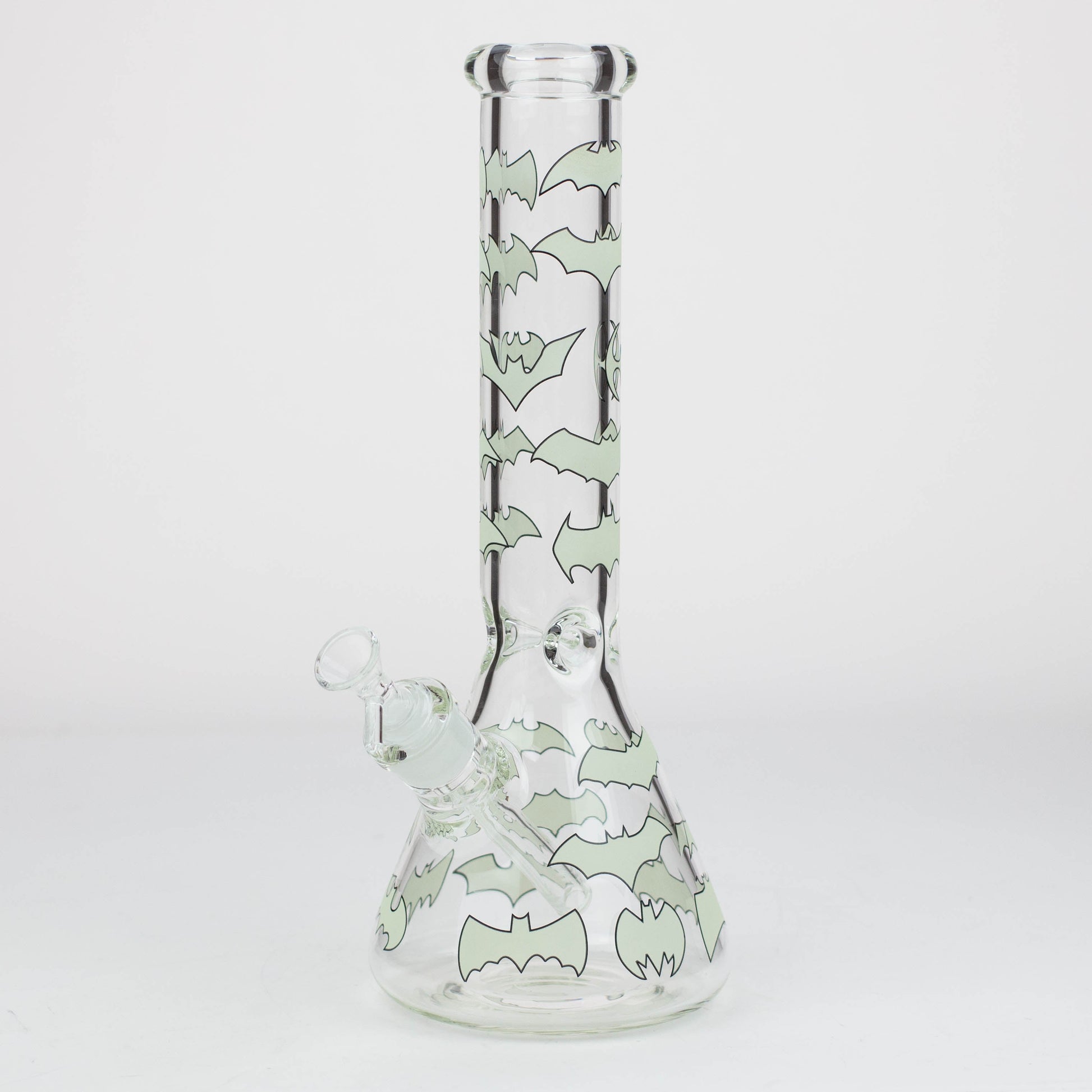 14" Glow in the dark 7 mm glass water bong [YG]_13