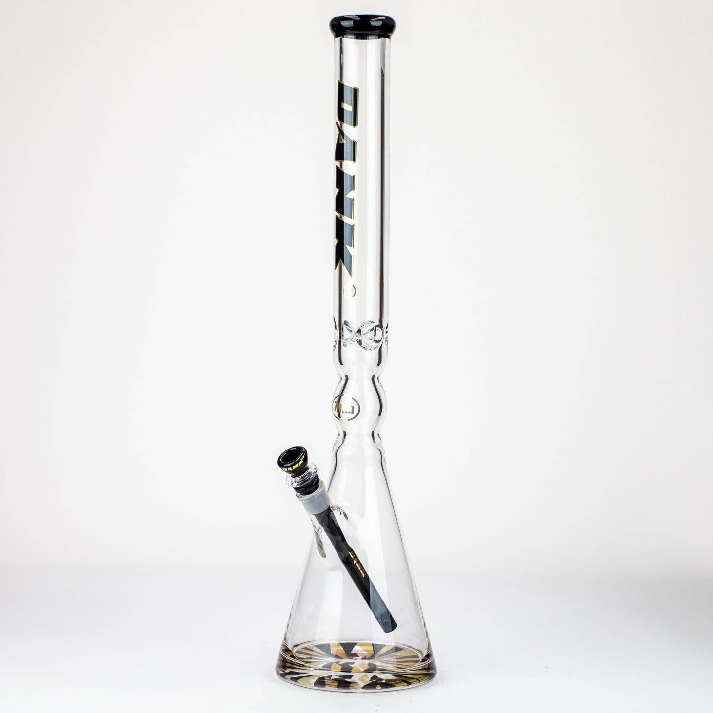 24" DANK 7 mm curved tube beaker water bong_6