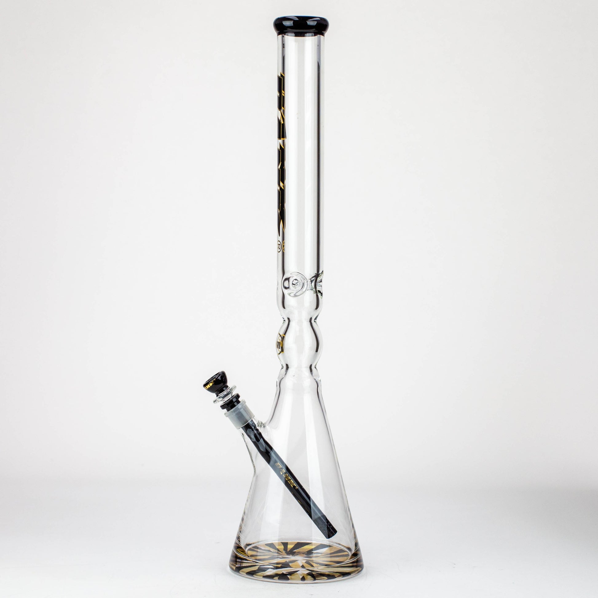 24" DANK 7 mm curved tube beaker water bong_8