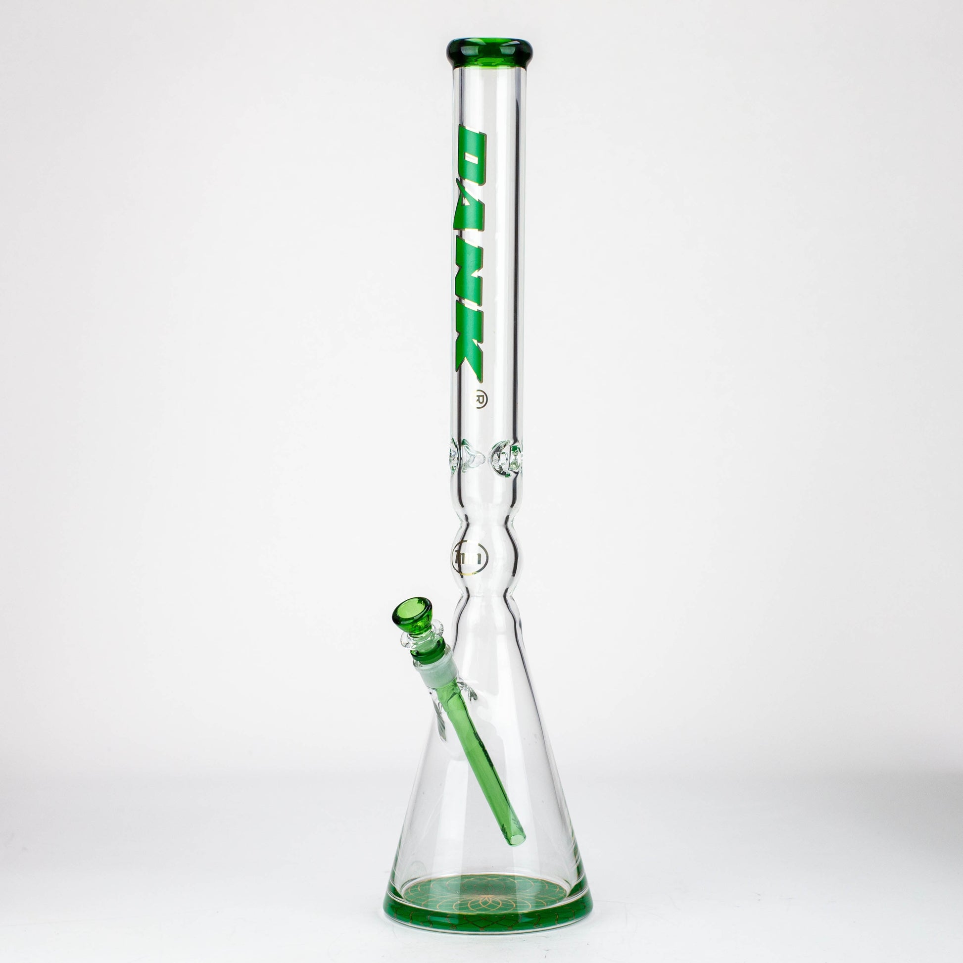 24" DANK 7 mm curved tube beaker water bong_7