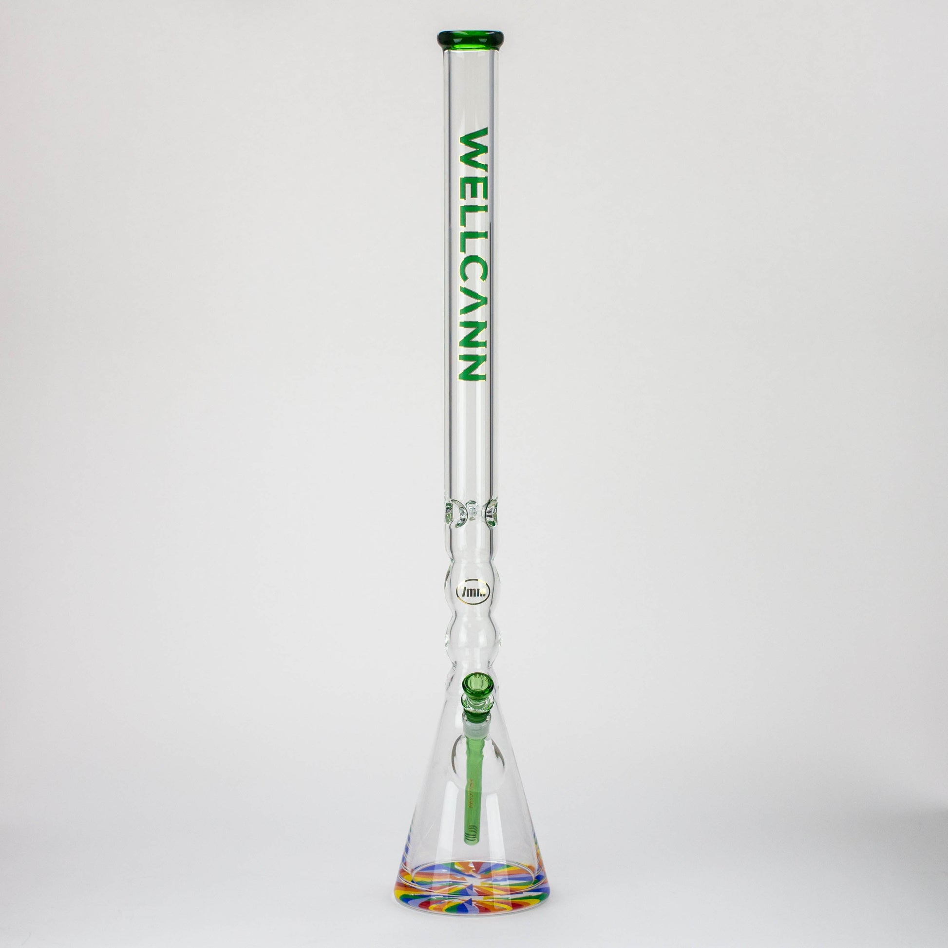 32" WellCann 7 mm curved tube beaker water bong with thick base_9