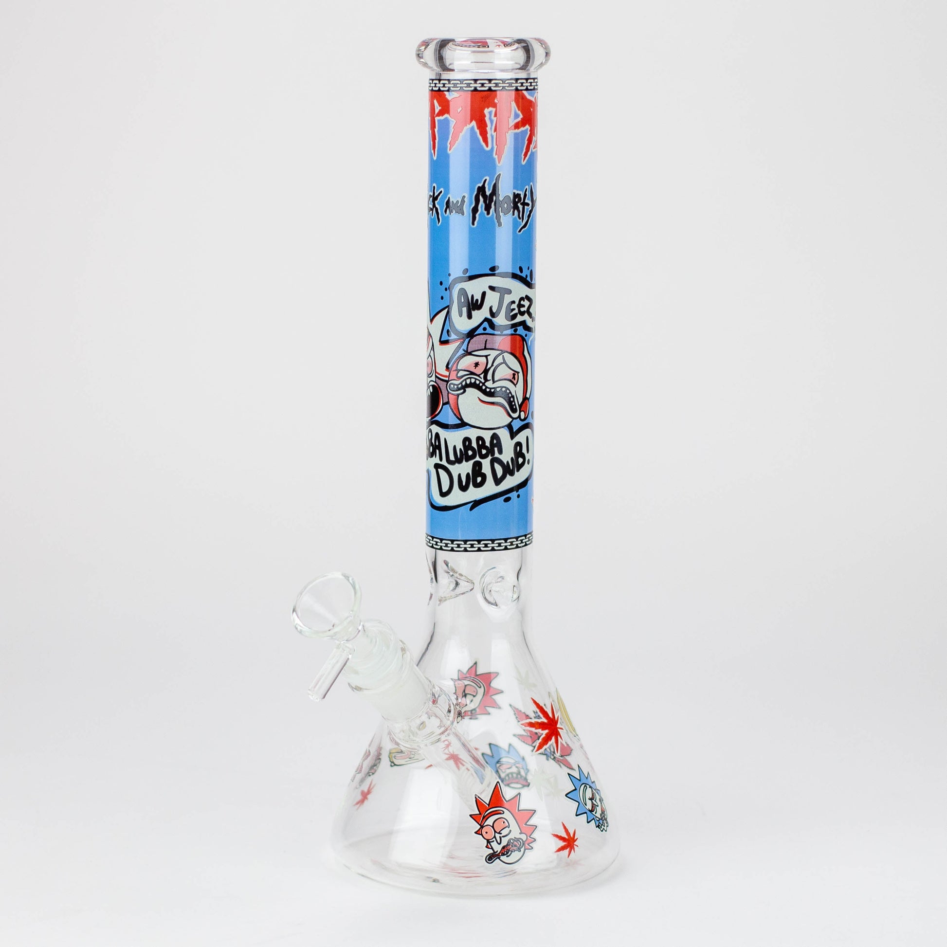 12" RM Cartoon glass water bong-Glow in the dark [GBT21002]_8