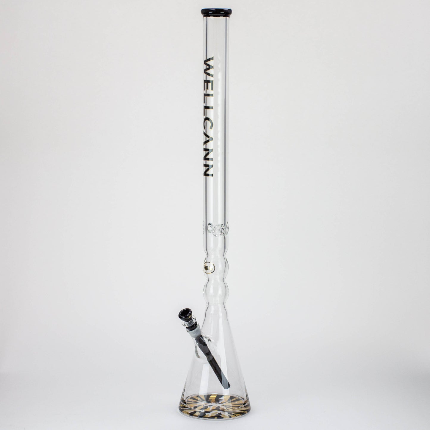 32" WellCann 7 mm curved tube beaker water bong with thick base_7