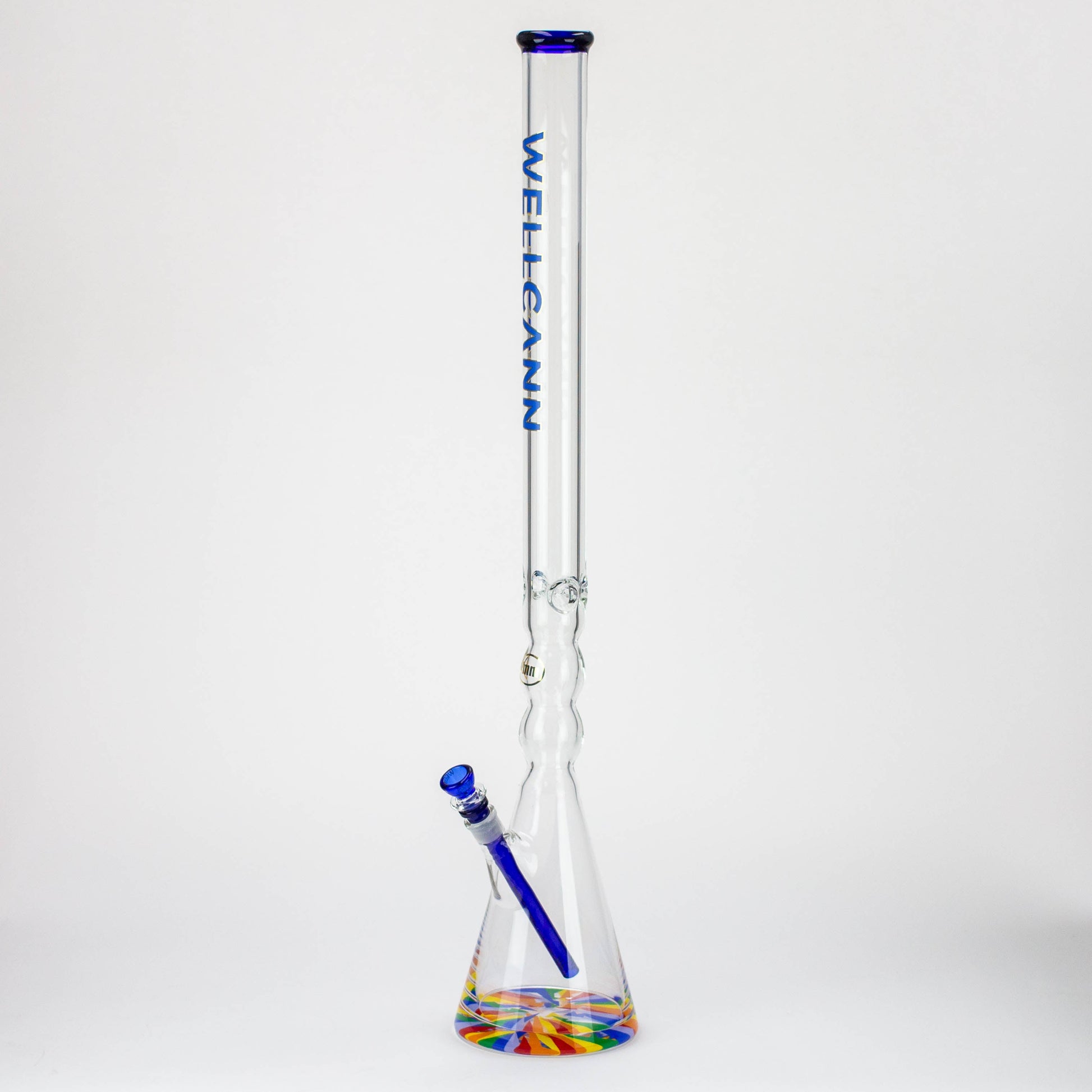 32" WellCann 7 mm curved tube beaker water bong with thick base_6