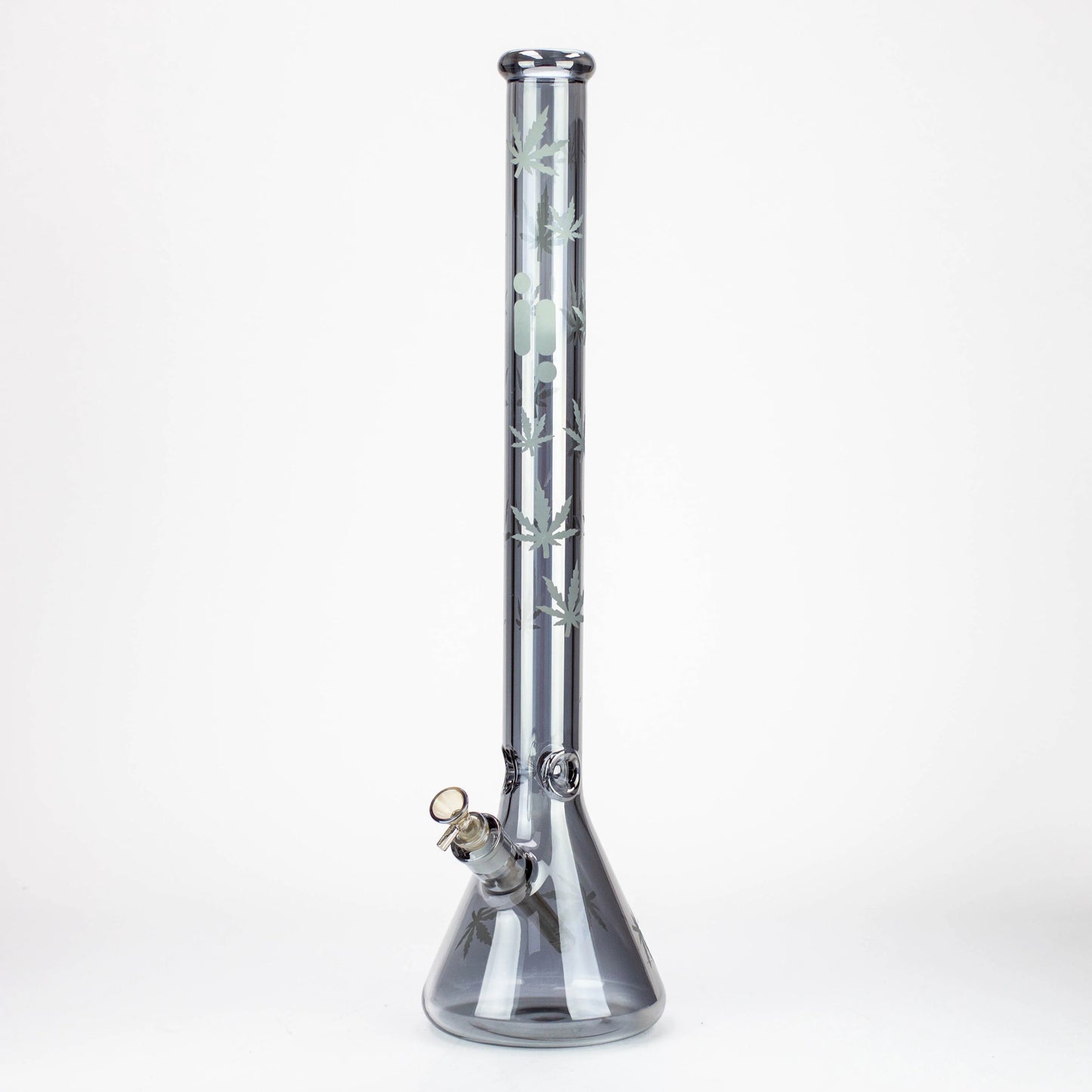 24" Infyniti leaf 7 mm metallic glass water bong_9