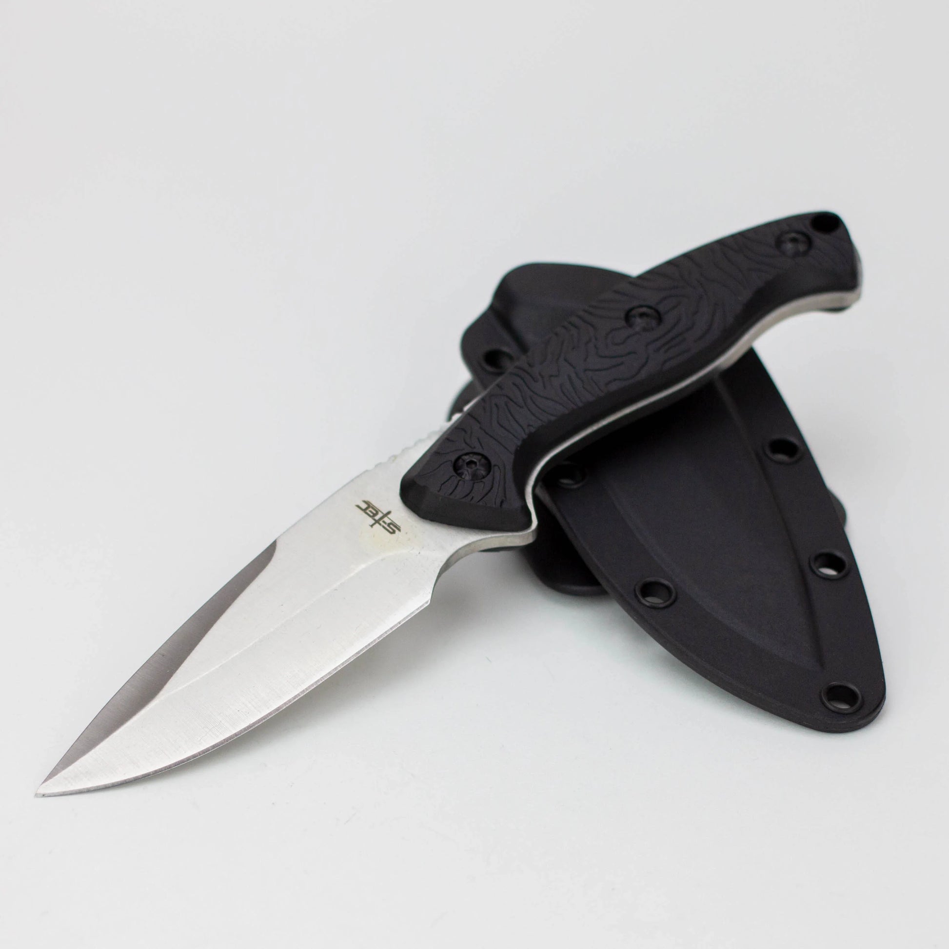 9″ Fixed Blade Full Tang Knife w/ ABS Swivel Sheath [T25145]_6