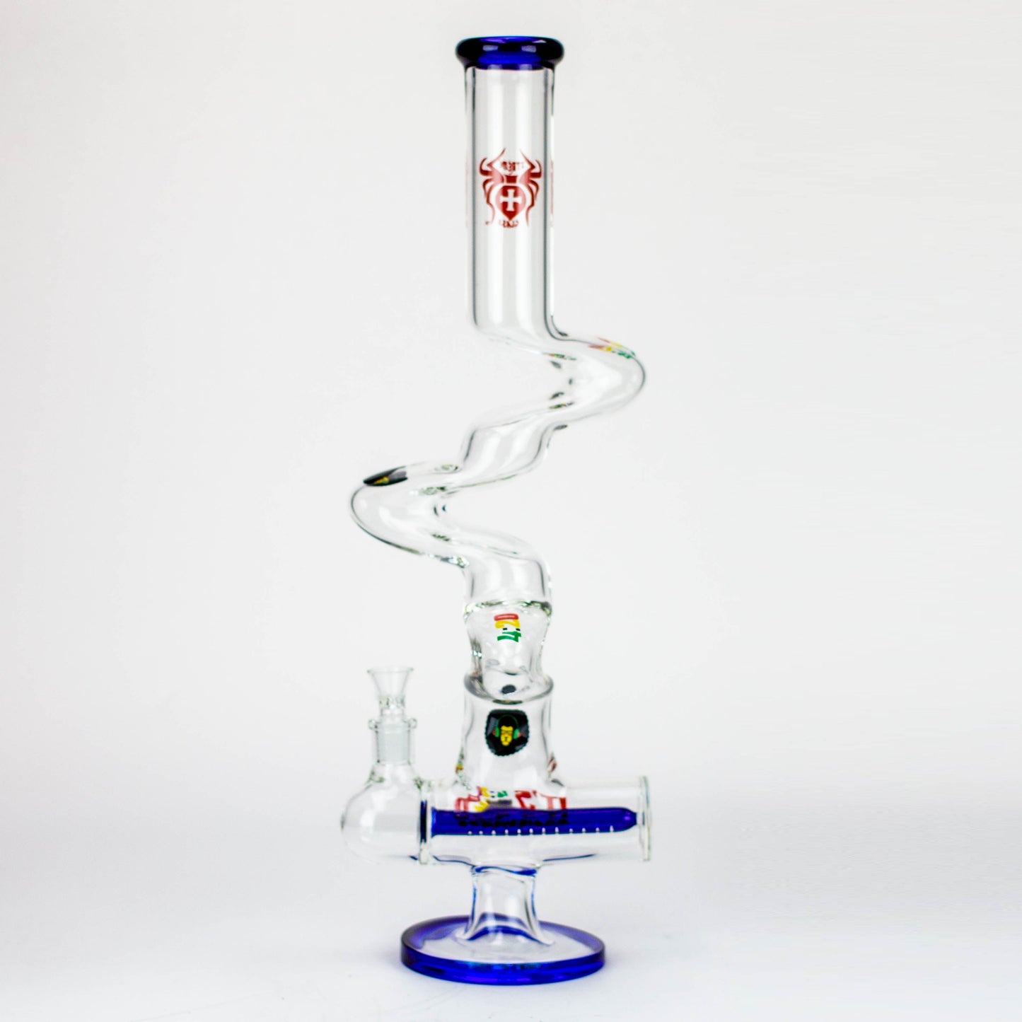 21" Xtream Kink Zong inline diffuser glass water bong [XTR-Z021]_4