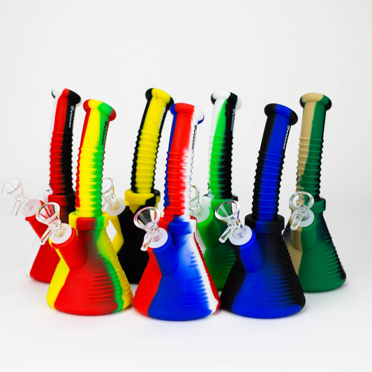 8" silicone detachable water bong - Assorted_0