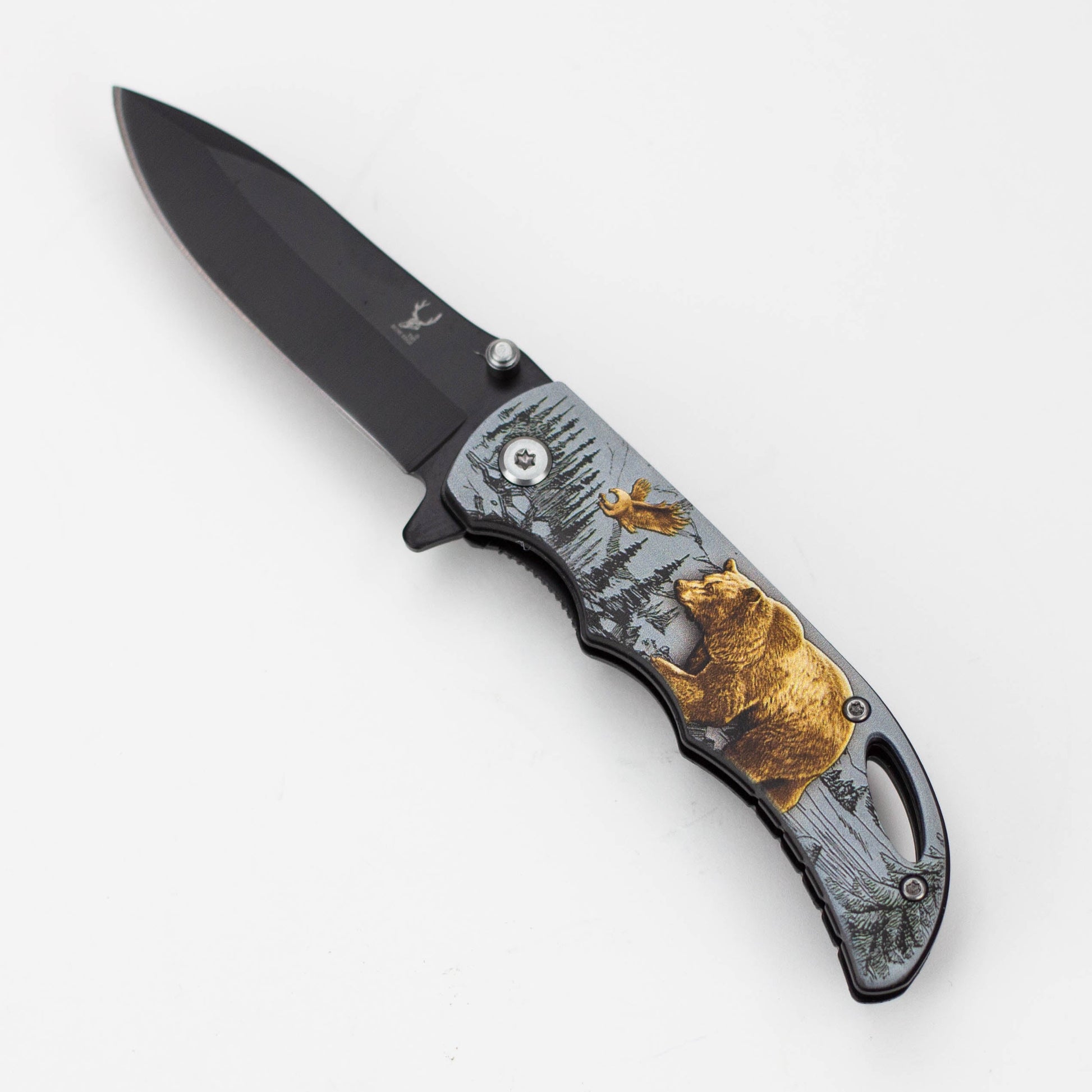 TheBoneEdge 7" Stainless Steel Folding Knife [Animal]_1
