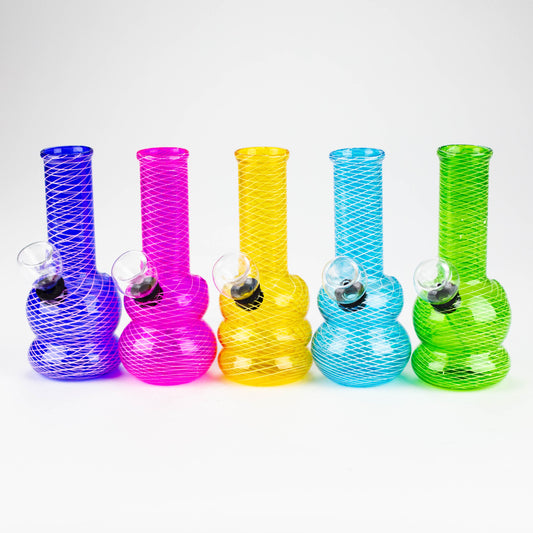 5" Assorted mini beaker glass water bong [PGWP-142]_0