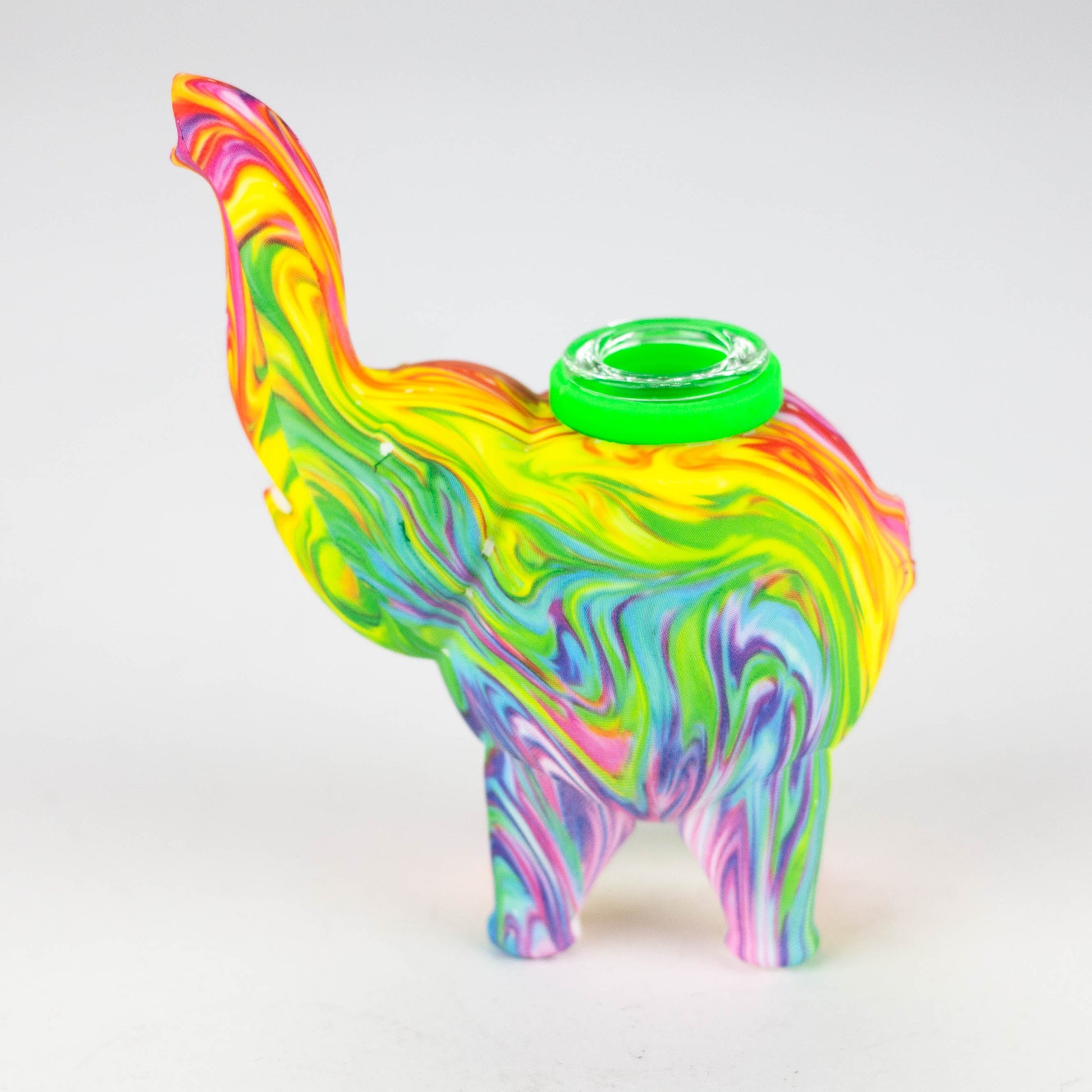 4.5" Assorted silicone elephant bubbler [QT002D]_2