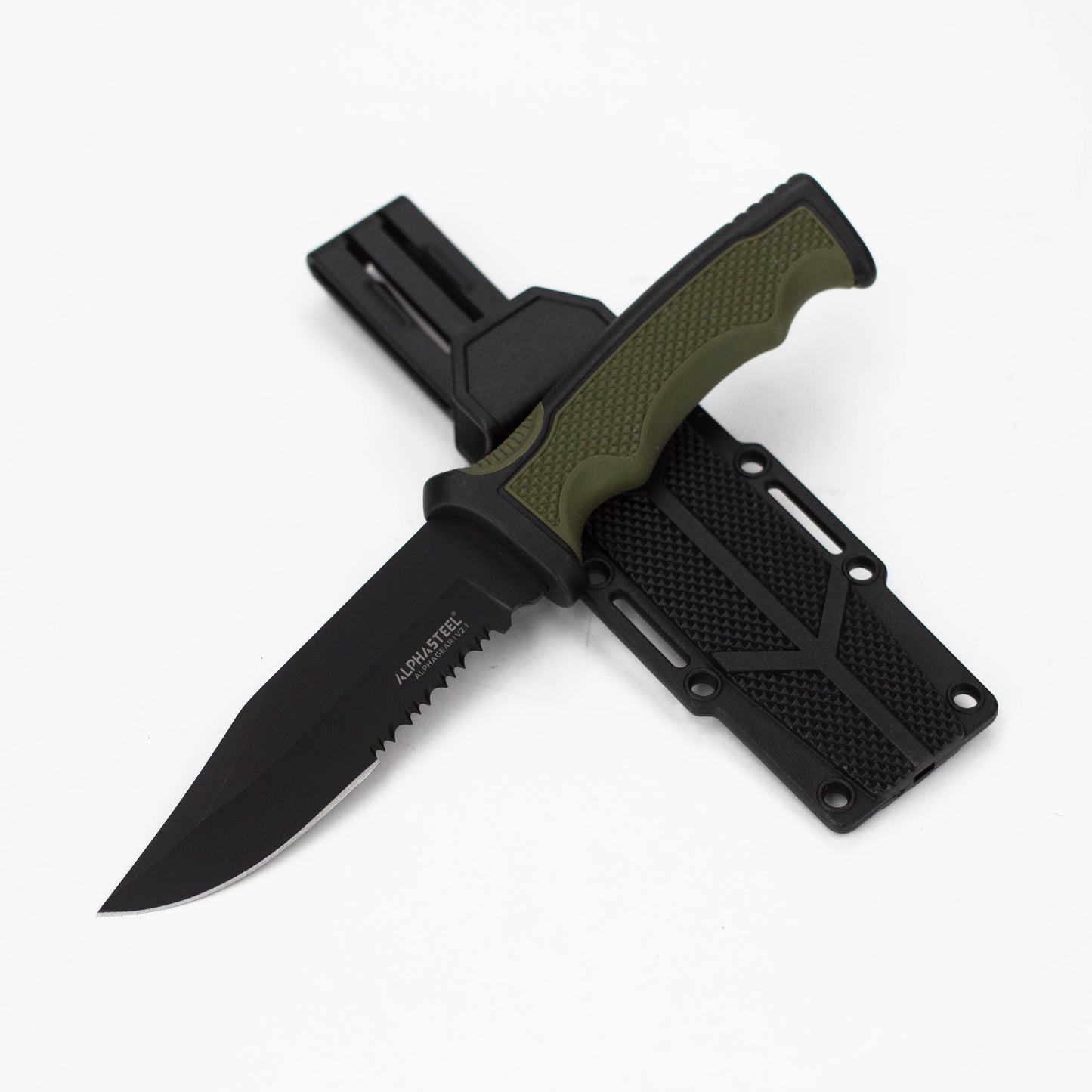 ALPHASTEEL | Fixed Blade Knife with ABS Sheath [2818]_3