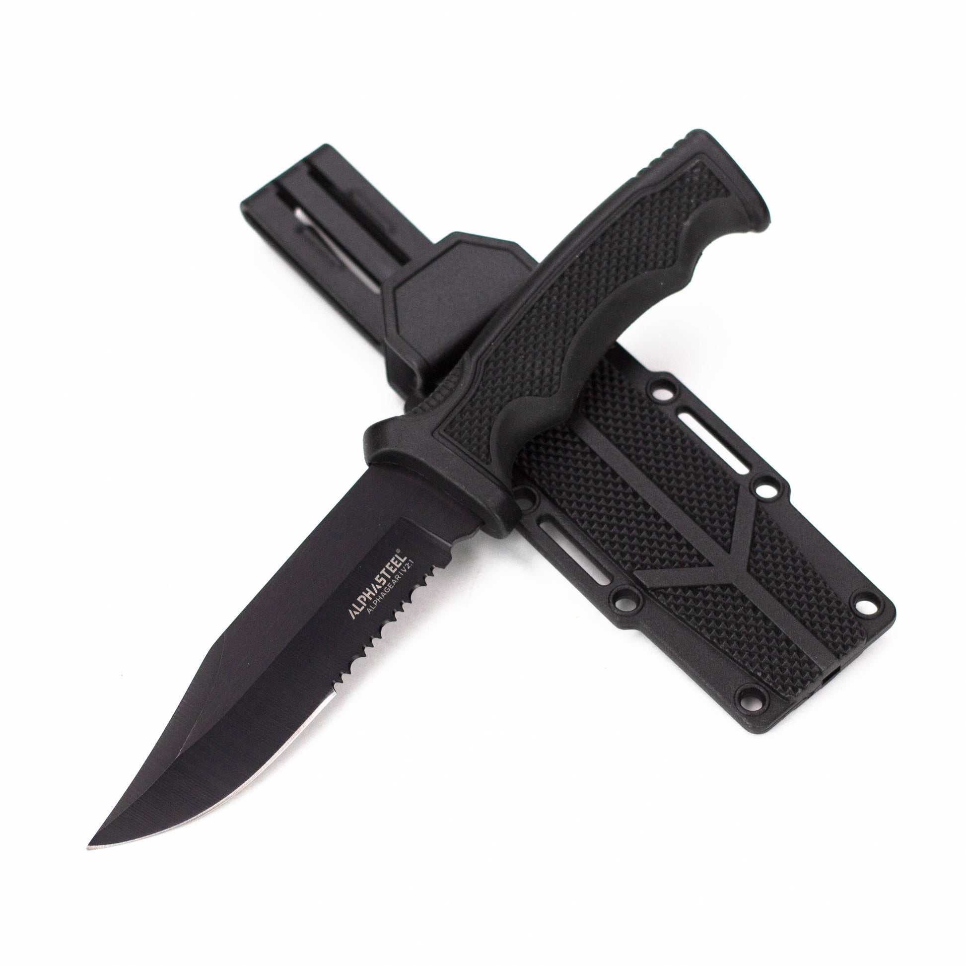ALPHASTEEL | Fixed Blade Knife with ABS Sheath [2818]_4