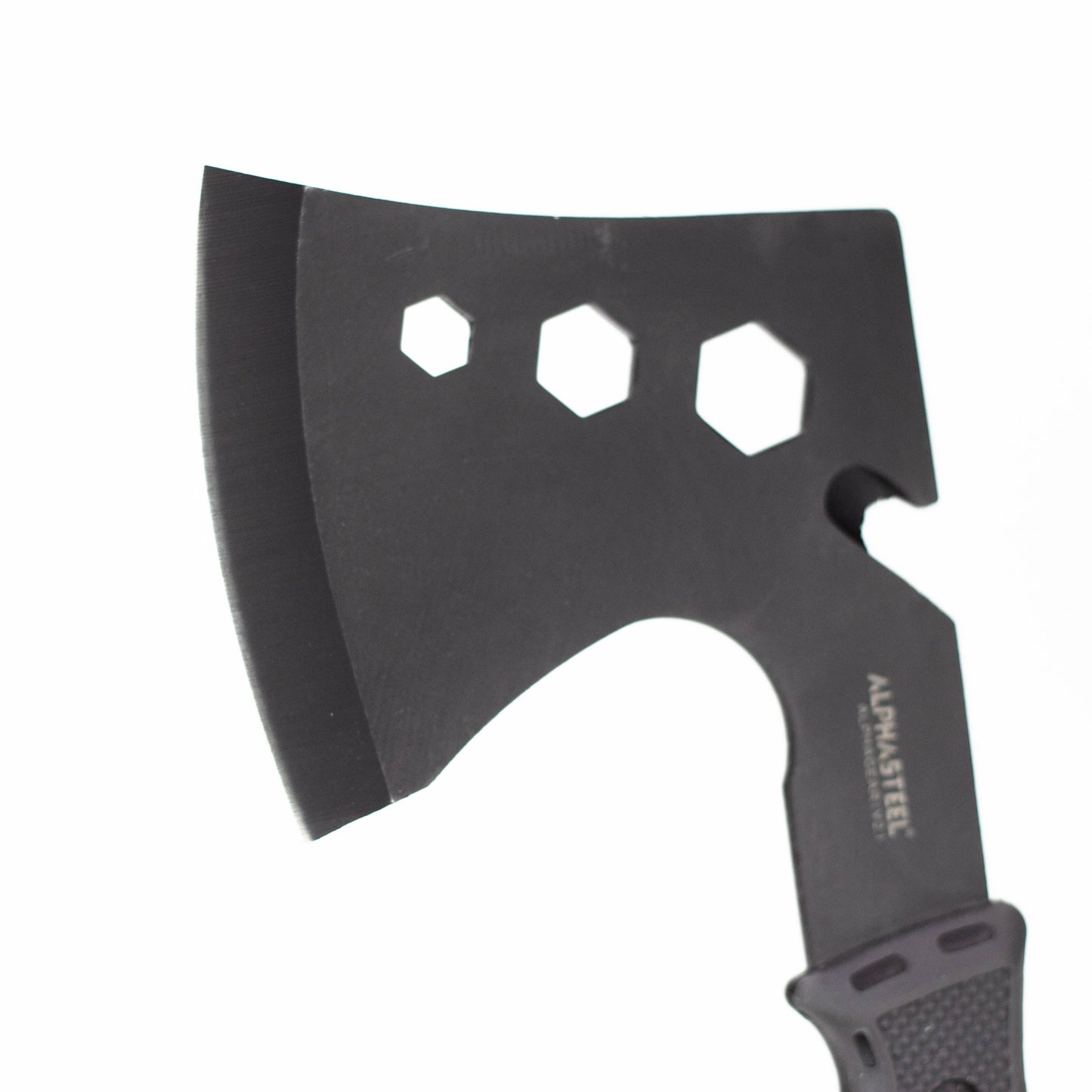 ALPHASTEEL | Tactical Axe with Sheath Black Hatchet [F103A]_5