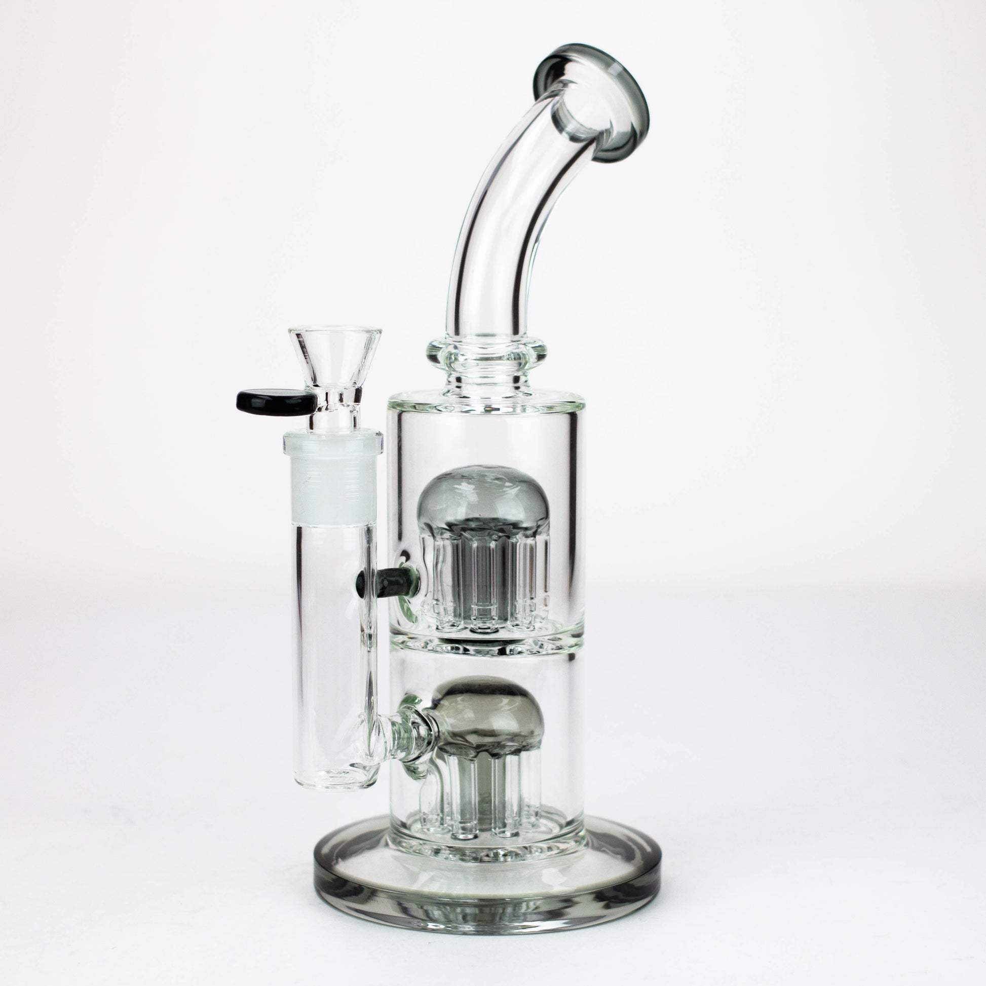 10" Glass Bubbler with dual 8 arms perc [G31014]_4
