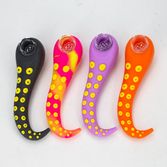 Weneed | 4.5" Tentacle Silicone Hand pipe_0