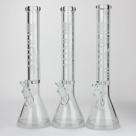 Castle Glassworks - 18" laser etched Tube Beaker Bong_0