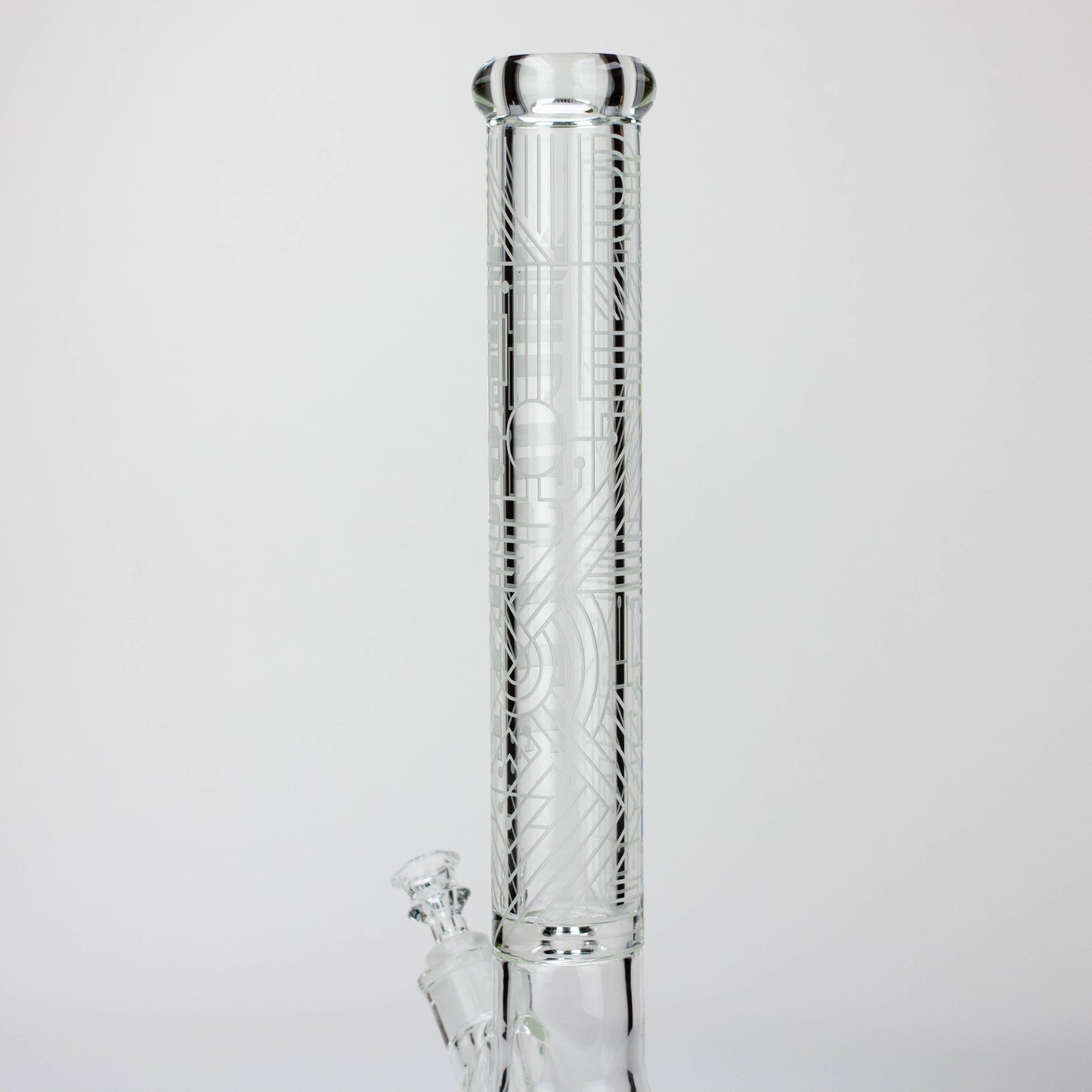 Castle Glassworks - 18" laser etched Tube Beaker Bong_9