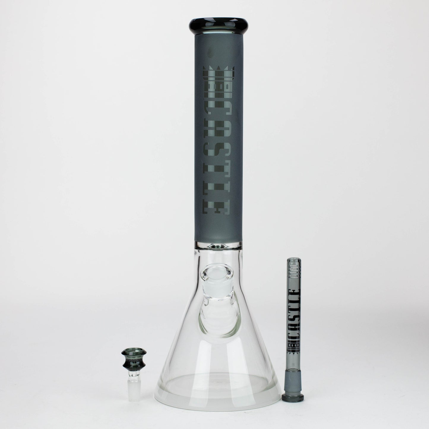 Castle Glassworks - 16" Frosted Tube Beaker Bong_2