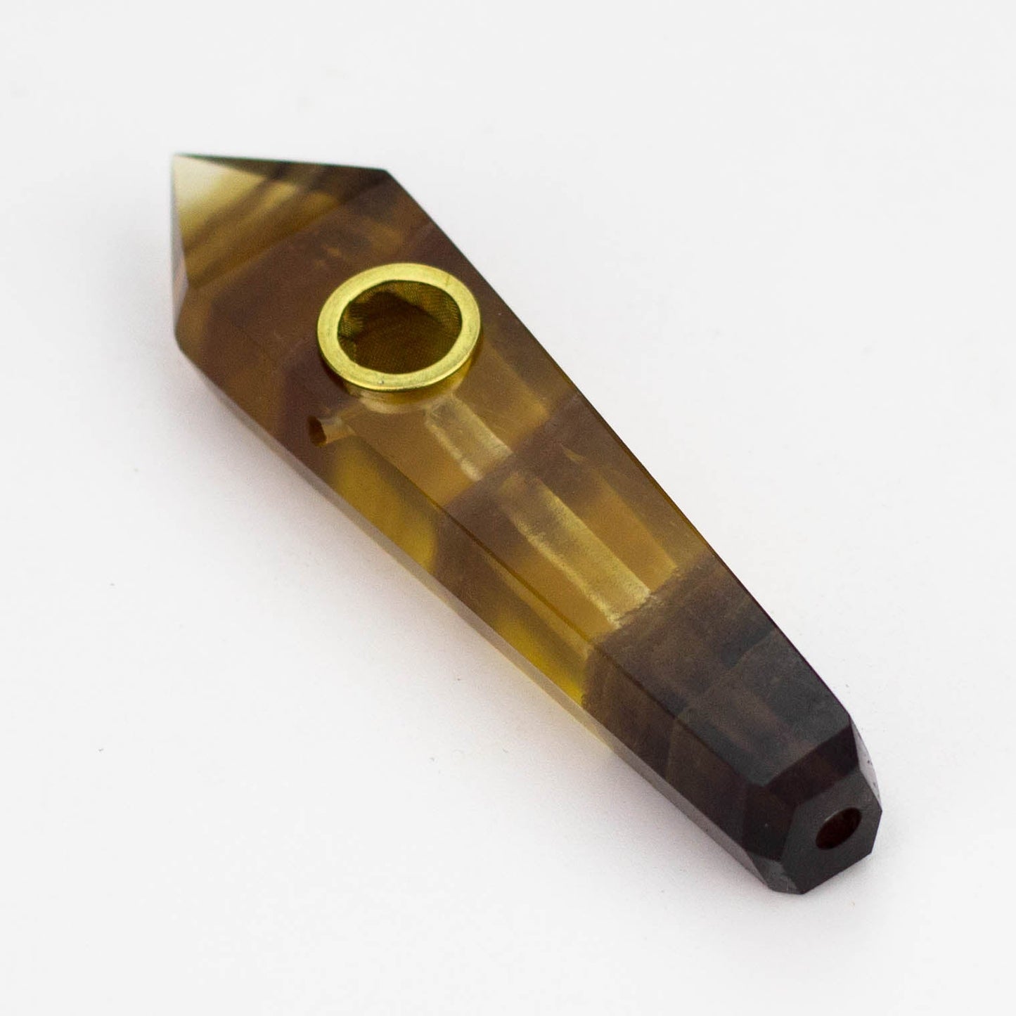 Acid Secs | Yellow Fluorite Crystal Pipe with Choke_0