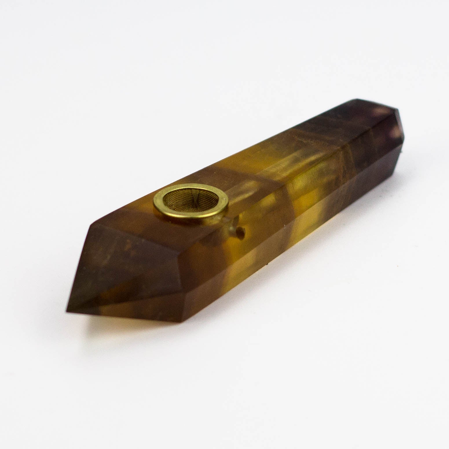 Acid Secs | Yellow Fluorite Crystal Pipe with Choke_3