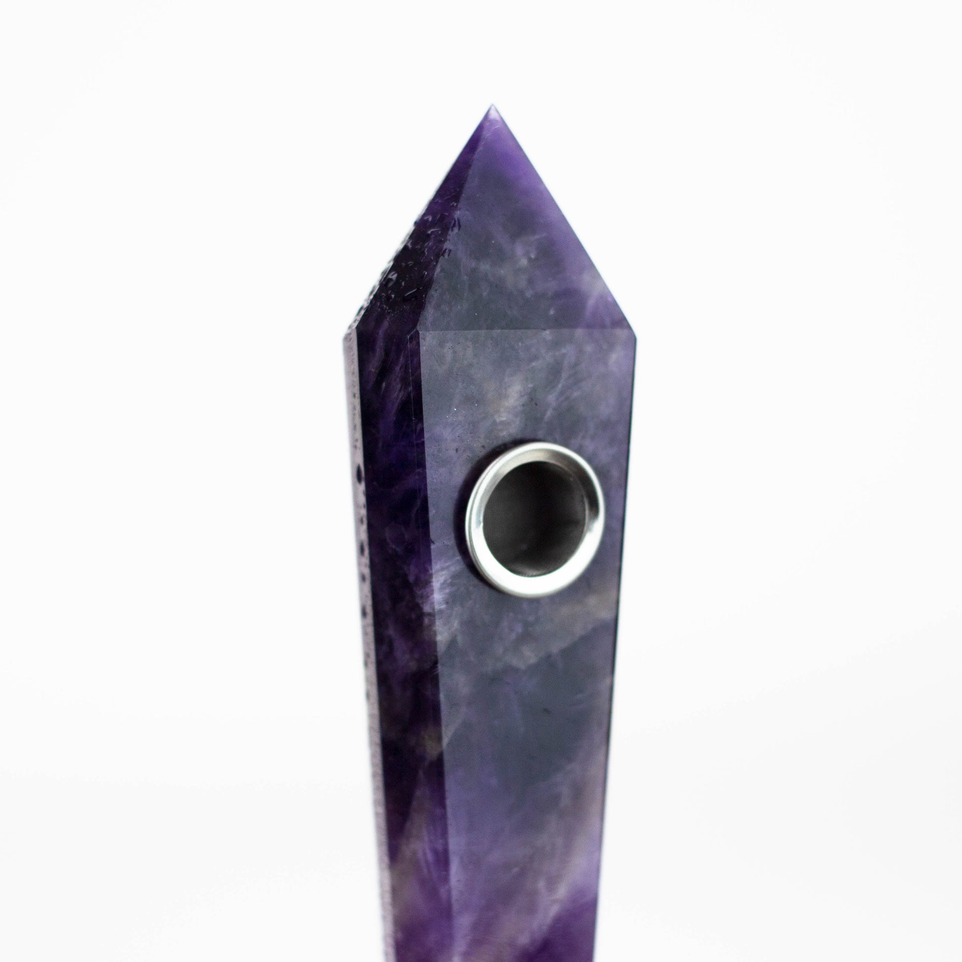 Acid Secs | Pure Amethyst Crystal Pipe with Choke_2