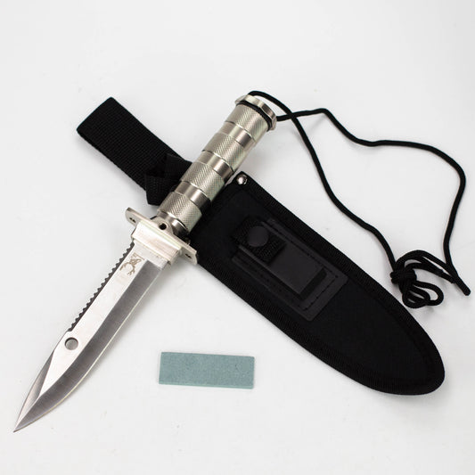 THE BONE EDGE | 10.5" Stainless Steel Blade Survival Knife with Sheath Heavy Duty [5819]_0