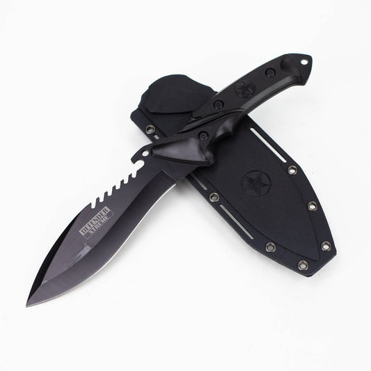 Defender-Xtream | 11" Black Hunting Knife with Sheath [6162]_0