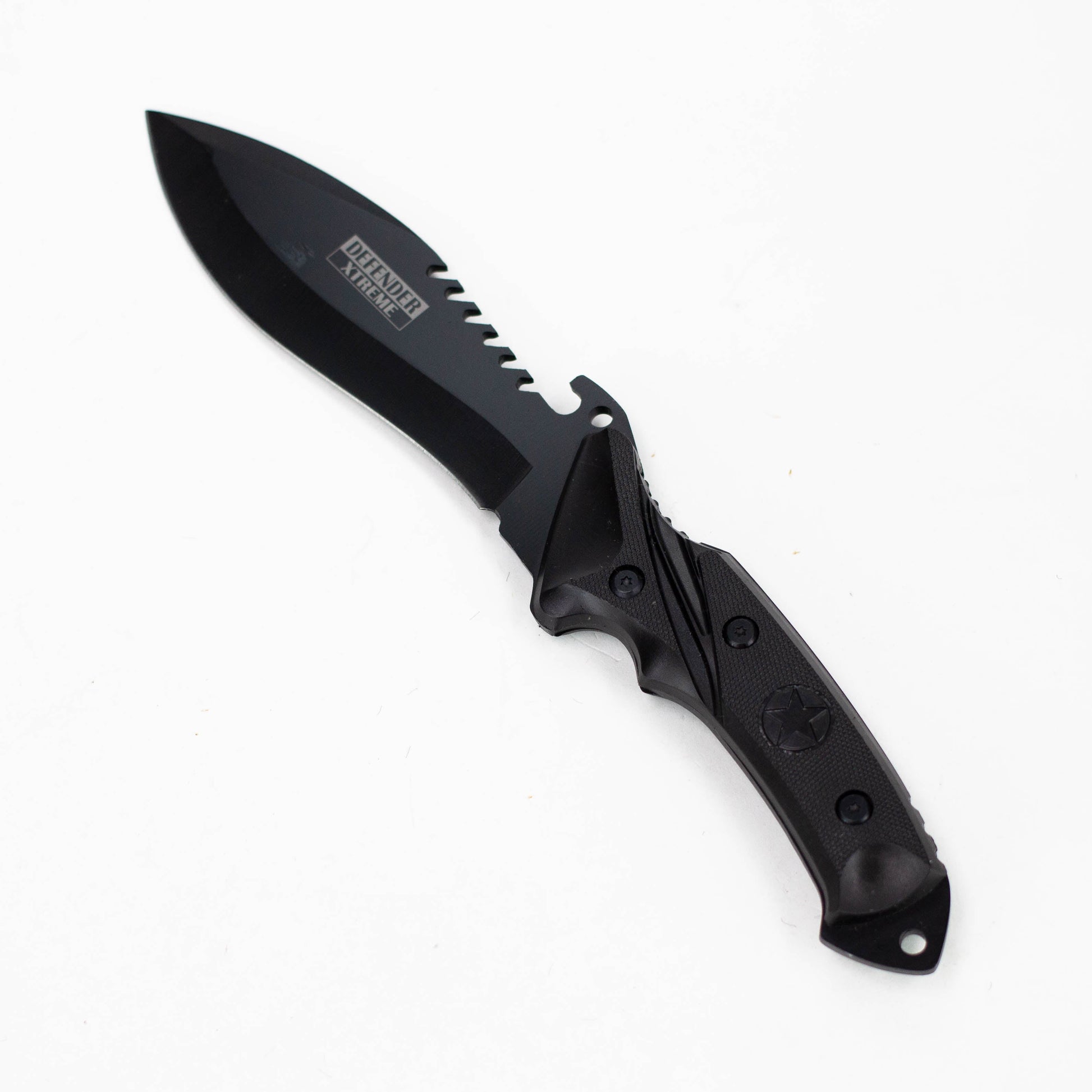 Defender-Xtream | 11" Black Hunting Knife with Sheath [6162]_2