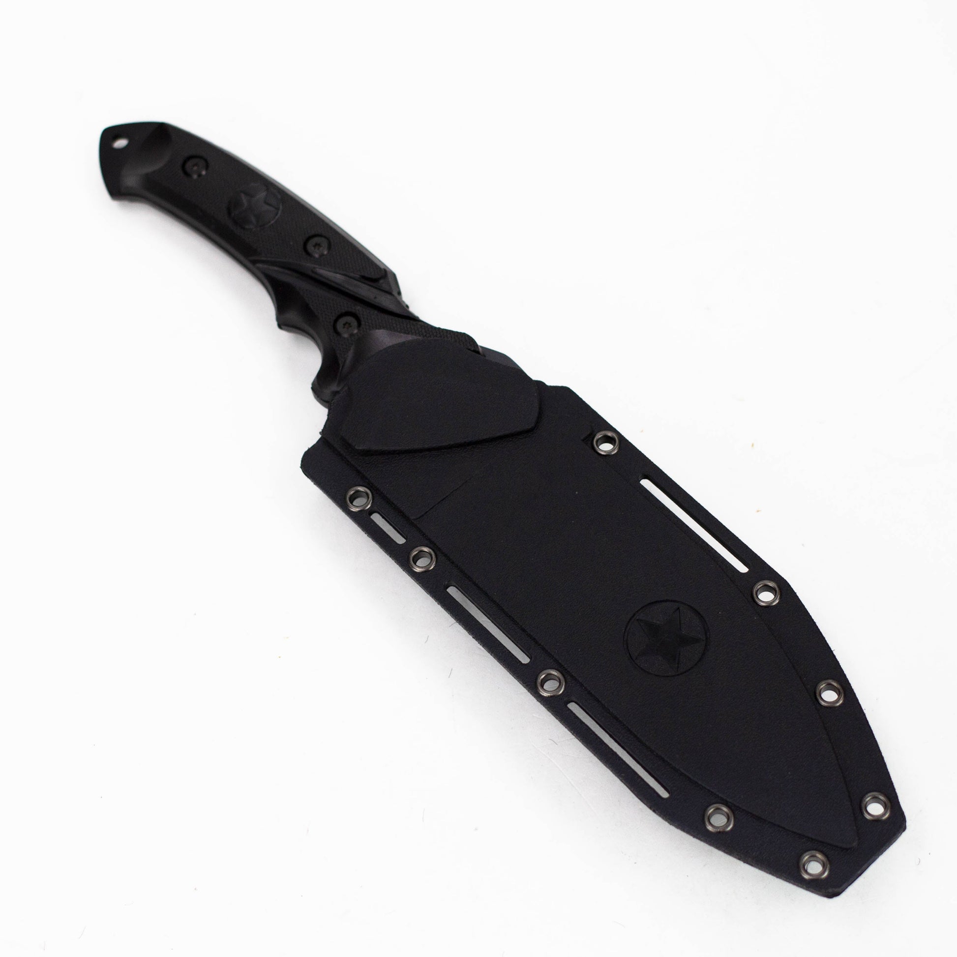 Defender-Xtream | 11" Black Hunting Knife with Sheath [6162]_1