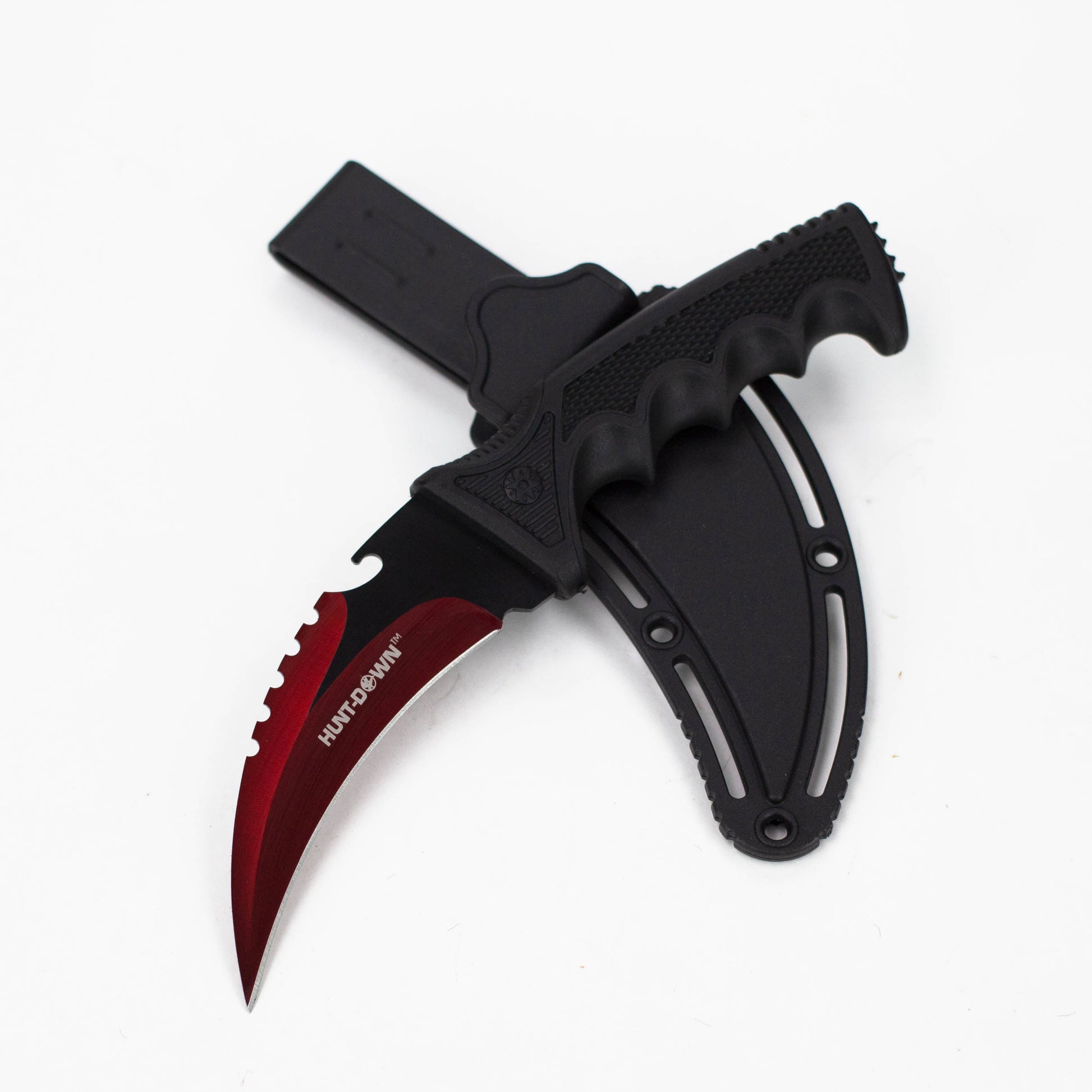 Defender-Xtreme 11" Black Hunting Knife with Sheath []1382X]_3