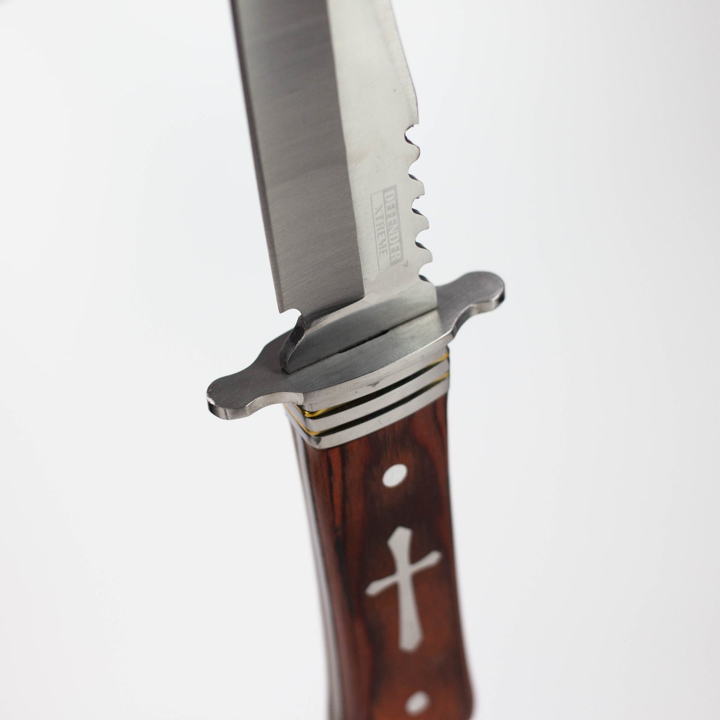 Defender-Xtream | 11" Hunting Knife Full Tang Stainless Steel Blade with Wood Handle [8155]_5