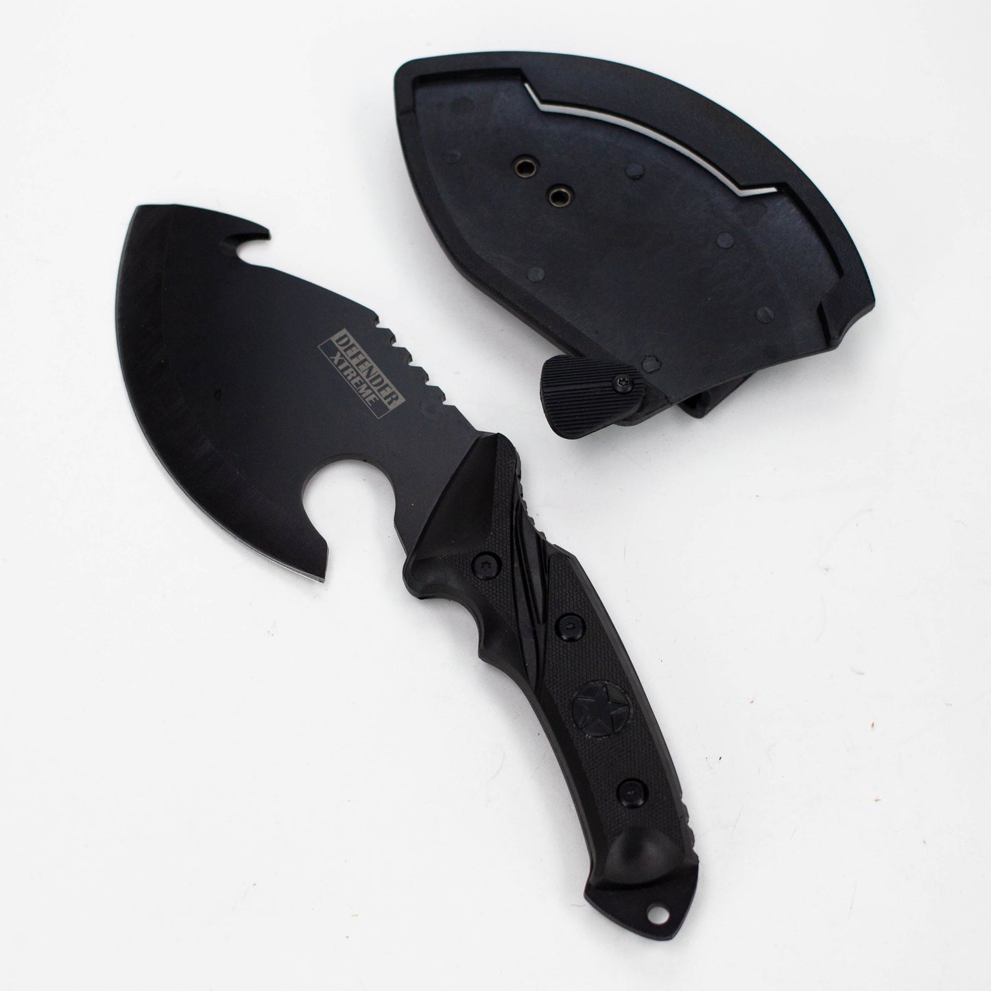 Defender-Xtream | 10" Black Skinner Knife with Sheath [6164]_0
