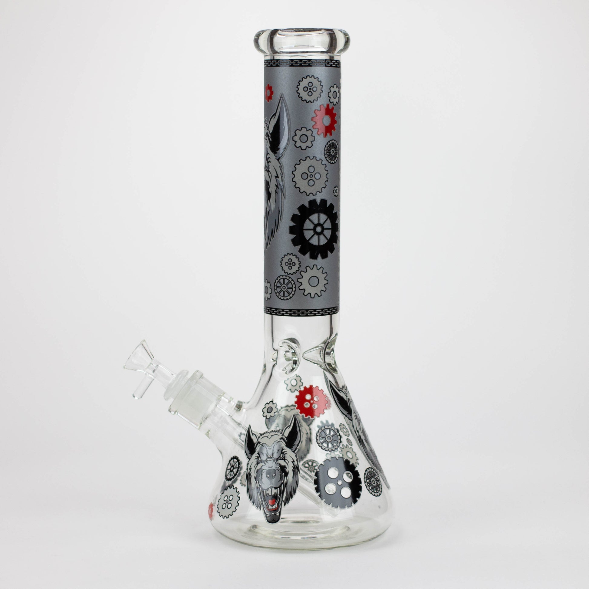 13.5 " JJ WOLF GLOW IN THE DARK BONG_3