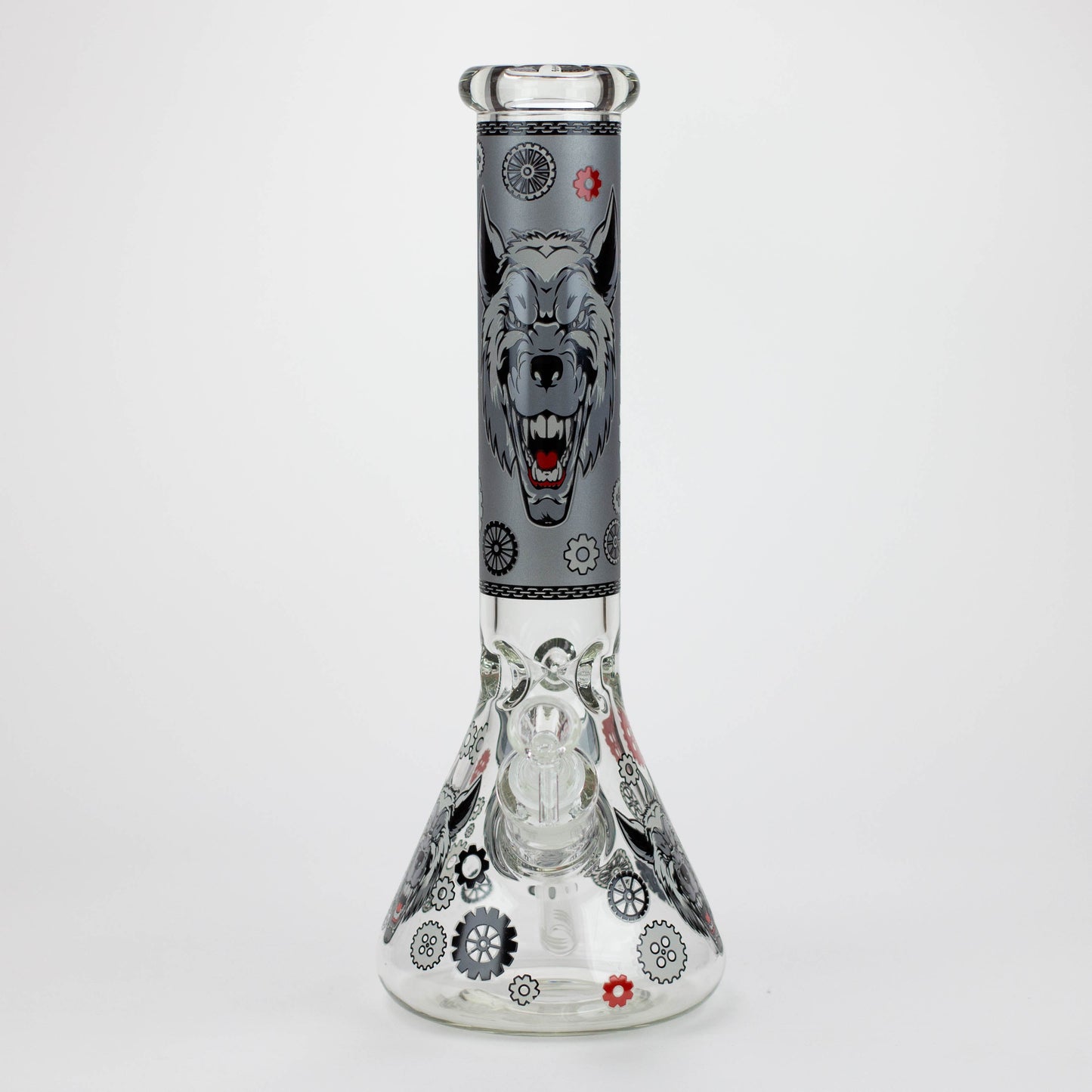 13.5 " JJ WOLF GLOW IN THE DARK BONG_4