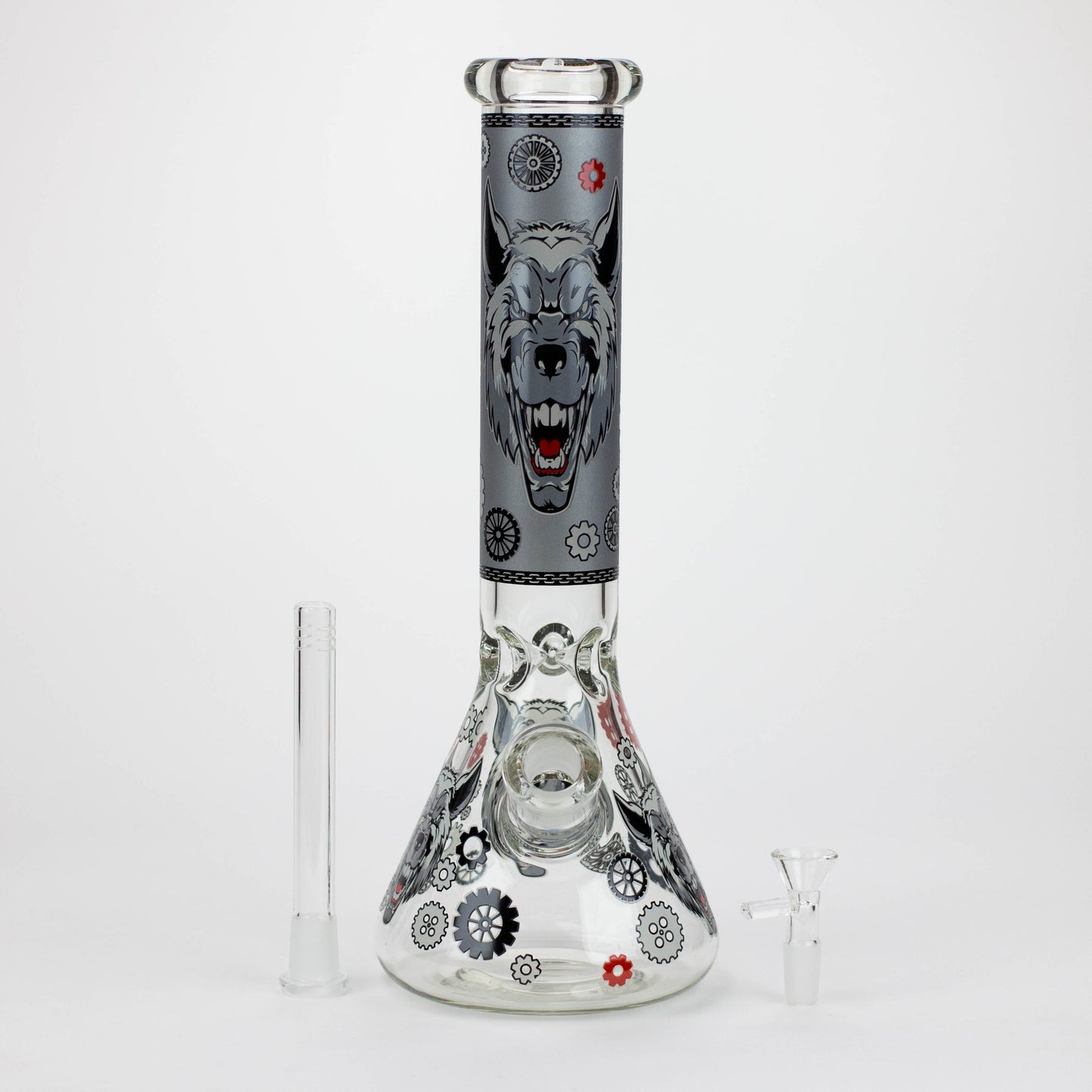 13.5 " JJ WOLF GLOW IN THE DARK BONG_8