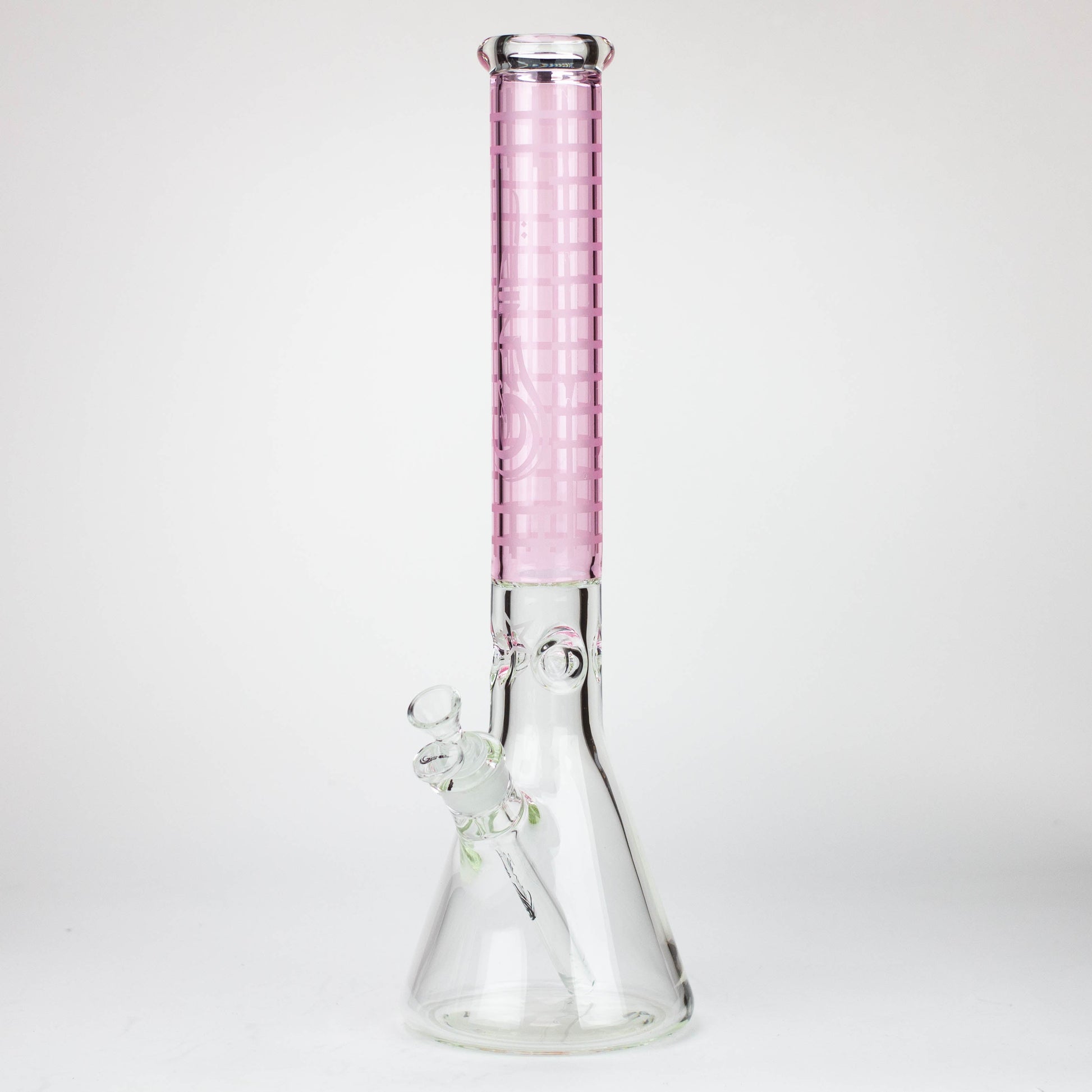 Genie | 17" sandblasted artwork tube 7 mm glass water bong [GB21004]_7