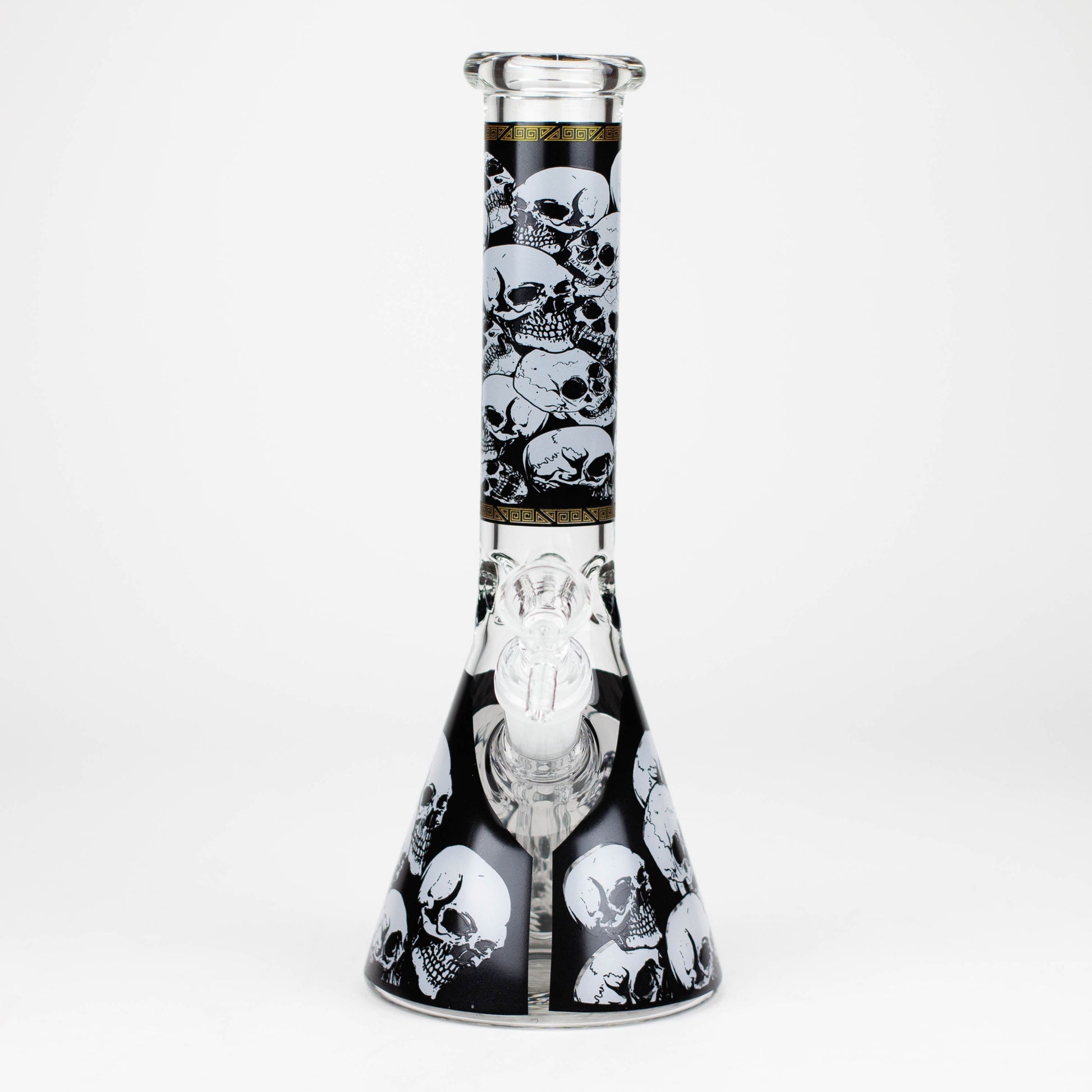 10" Glass Bong With Skull Design [WP 131]_2