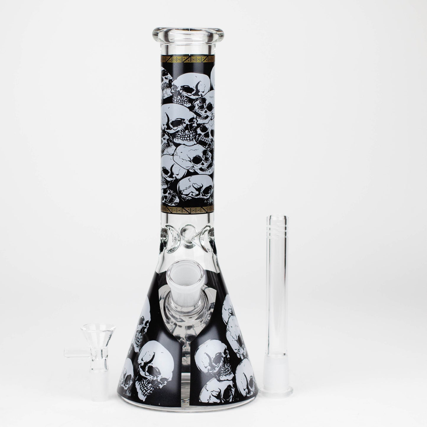 10" Glass Bong With Skull Design [WP 131]_6